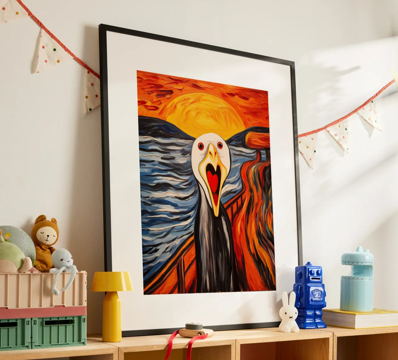 L'urlo del gabbiano - Ispirato a Edward Munch carta hahnemühle da Autofocus
