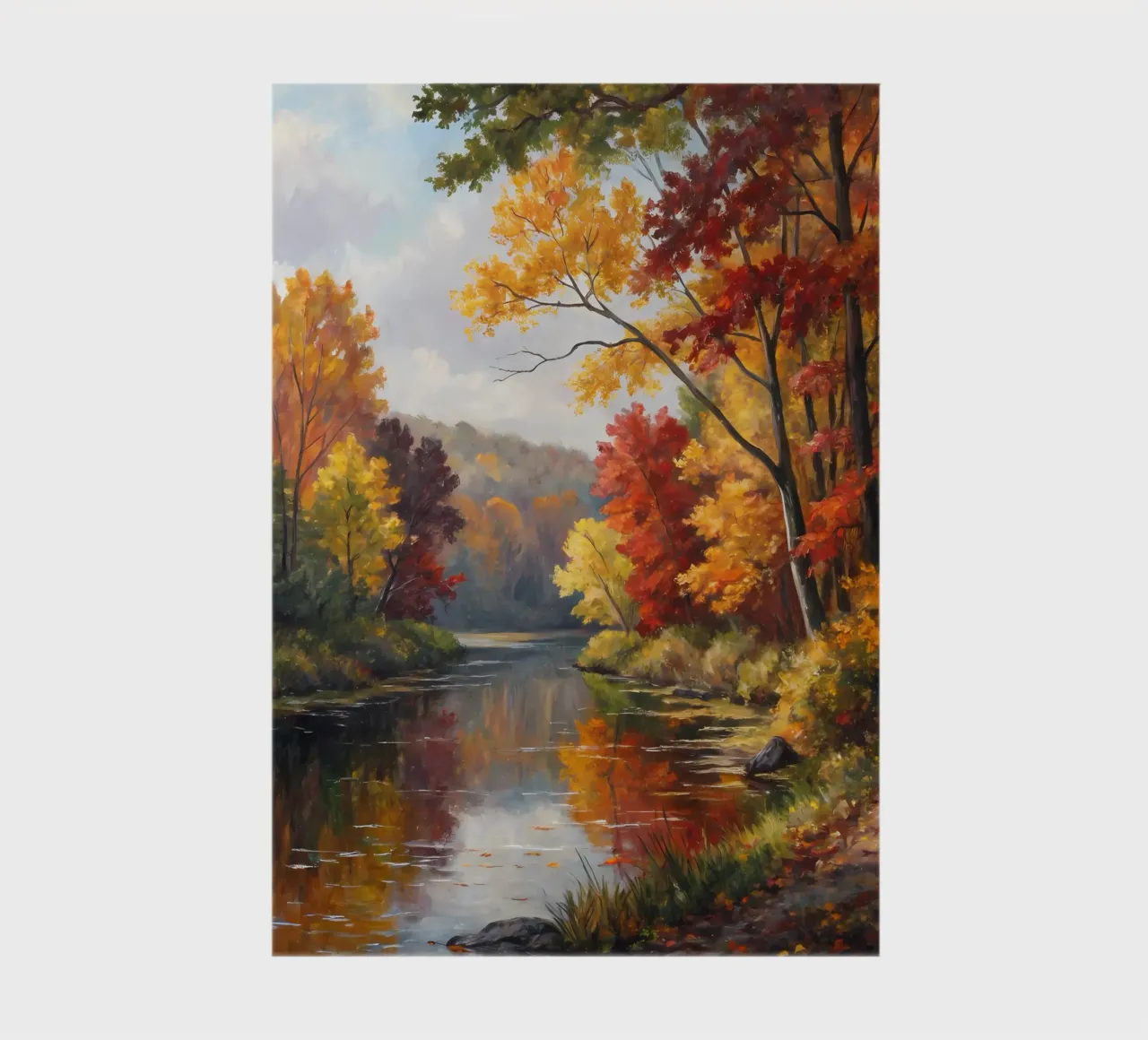 Autumn's Golden Reflection notebook by Artistic-shop