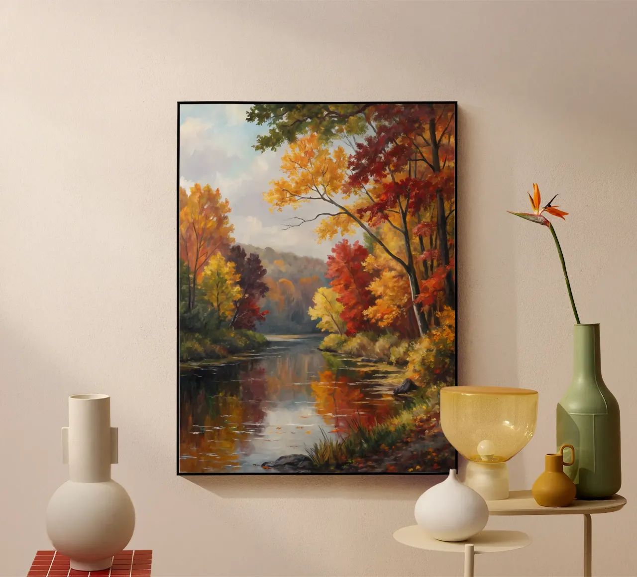Il riflesso dorato dell'autunno plexiglass da Artistic-shop