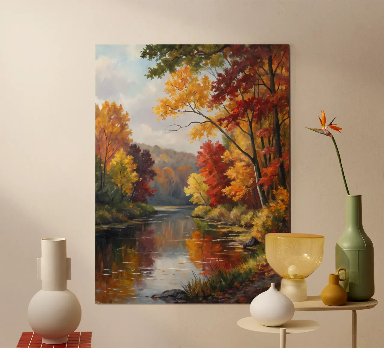 Autumn's Golden Reflection hahnemühle by Artistic-shop
