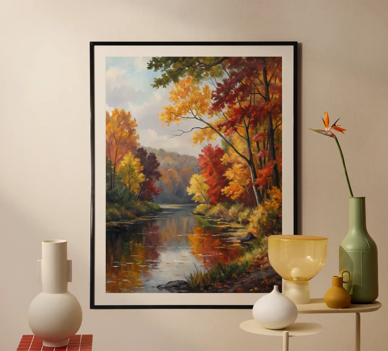 Autumn's Golden Reflection hahnemühle by Artistic-shop