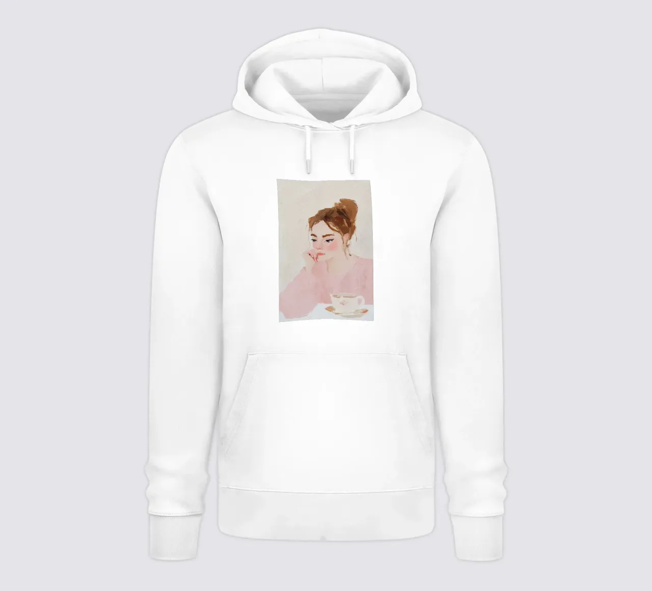 Abstract Woman Painting, Modern Minimalist Contemporary Art hoodie by Little Lila