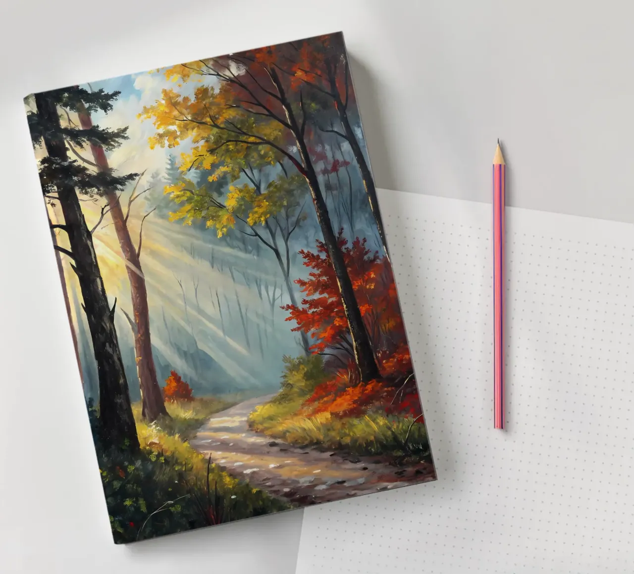 Chuchotements de la lumière d'automne carnet de notes de Artistic-shop