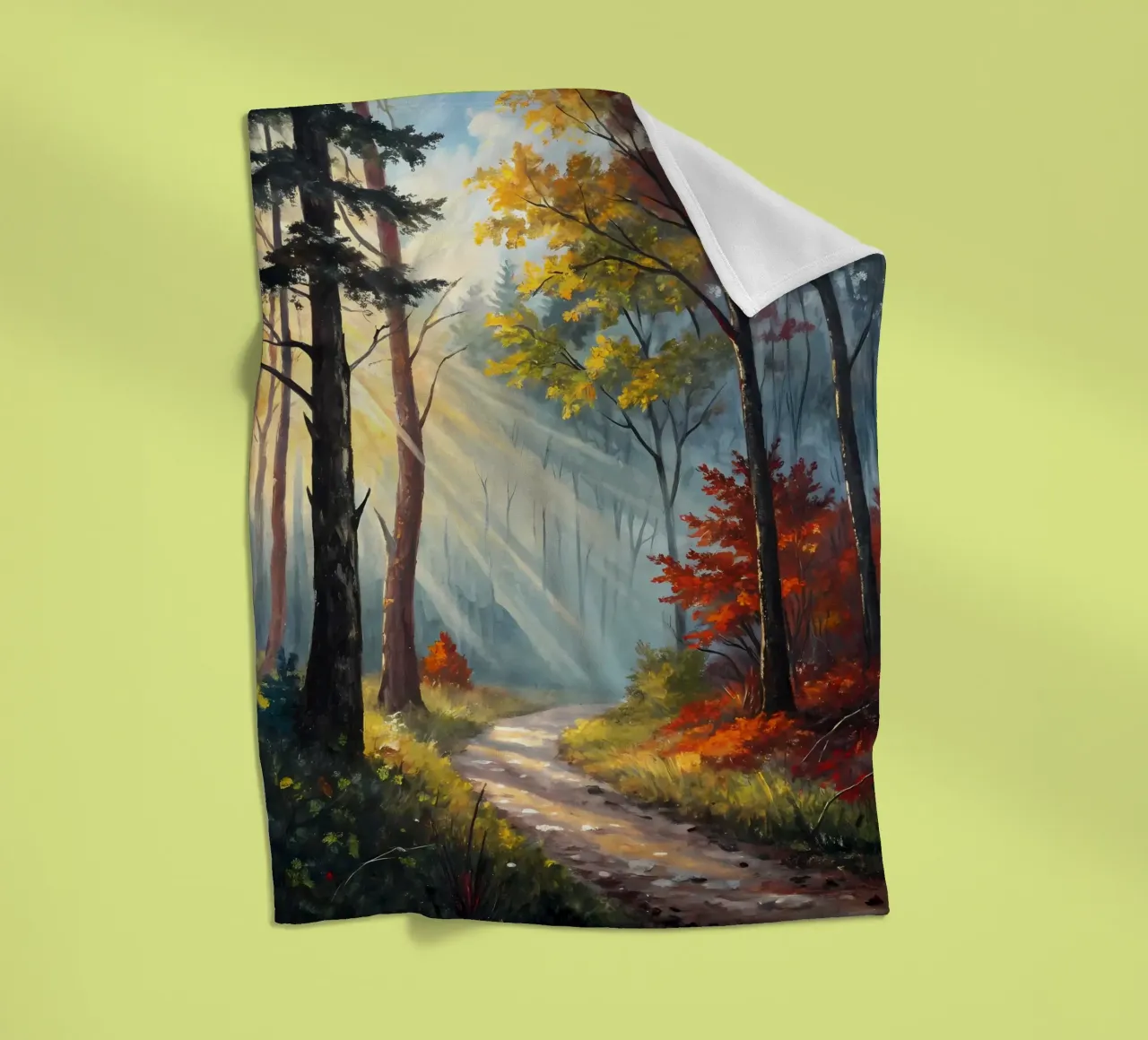 Das Flüstern des Herbstlichts Fleecedecke von Artistic-shop