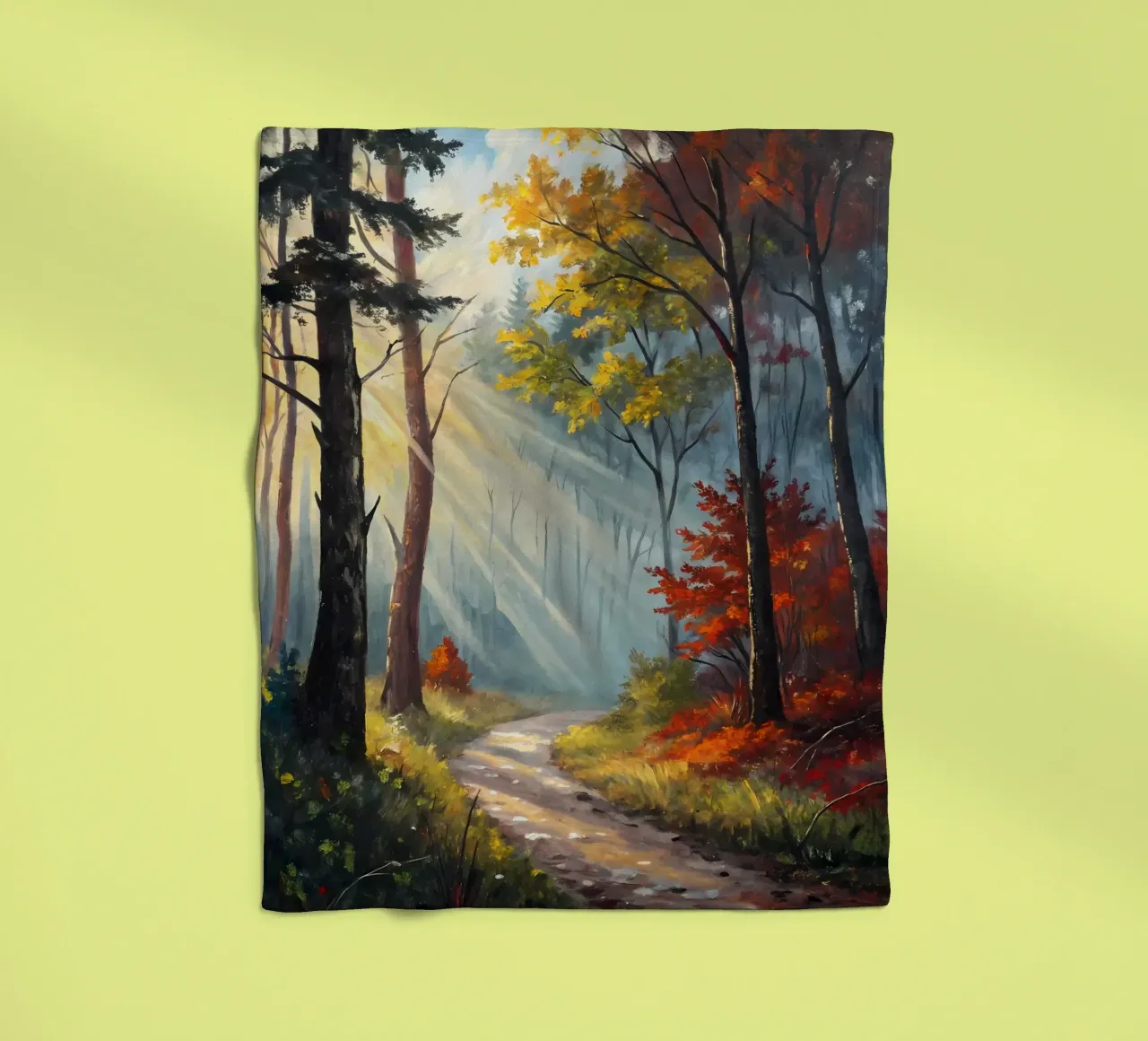 Das Flüstern des Herbstlichts Fleecedecke von Artistic-shop