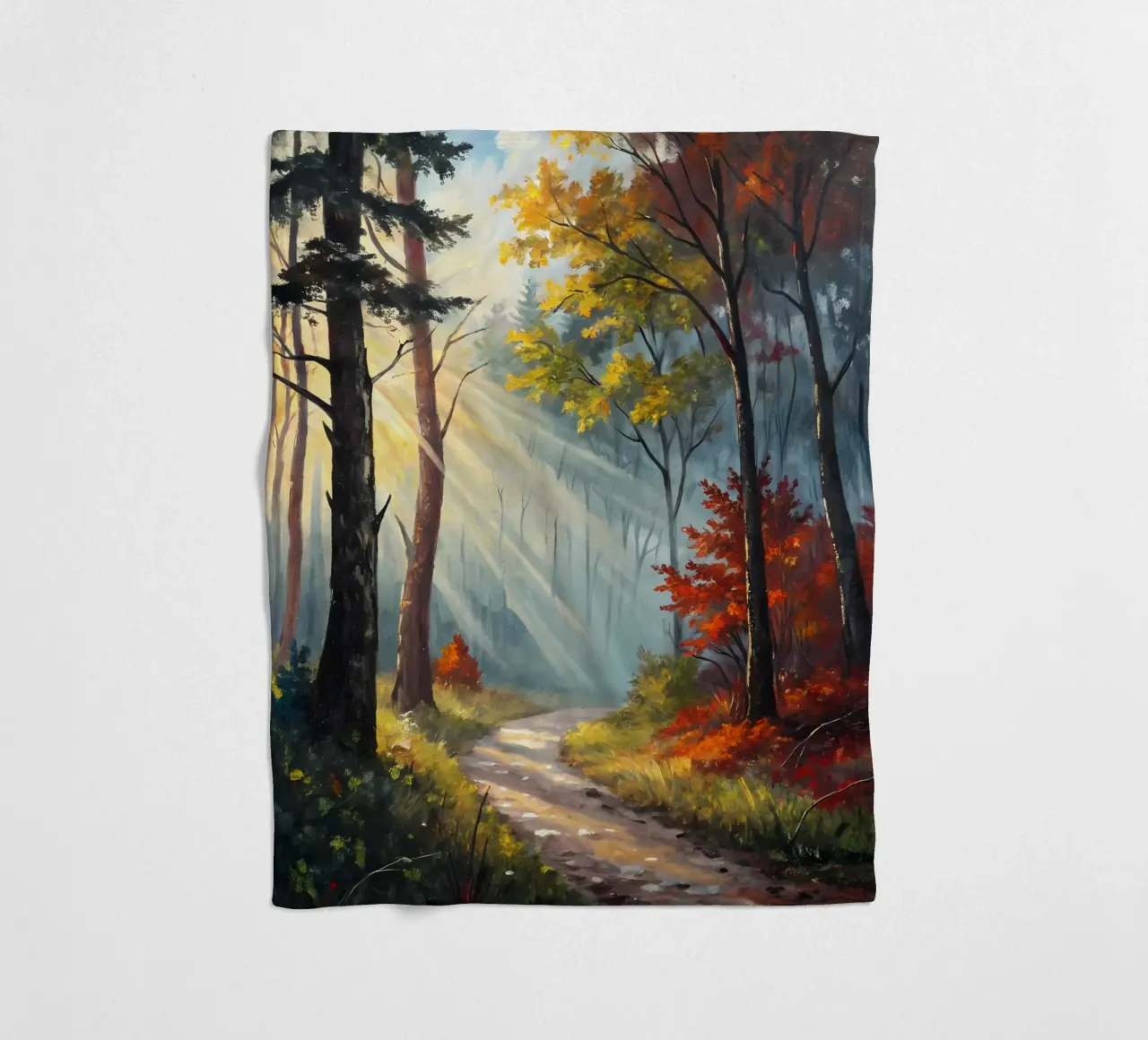 Das Flüstern des Herbstlichts Fleecedecke von Artistic-shop