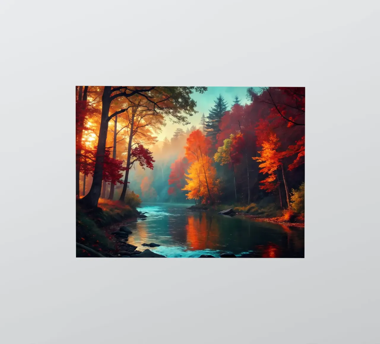 Der goldene Weg des Herbstes Sticker von Artistic-shop