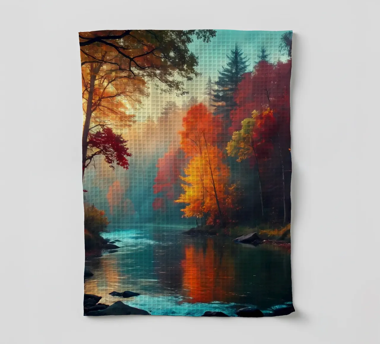 Le chemin d'or de l'automne torchon de Artistic-shop