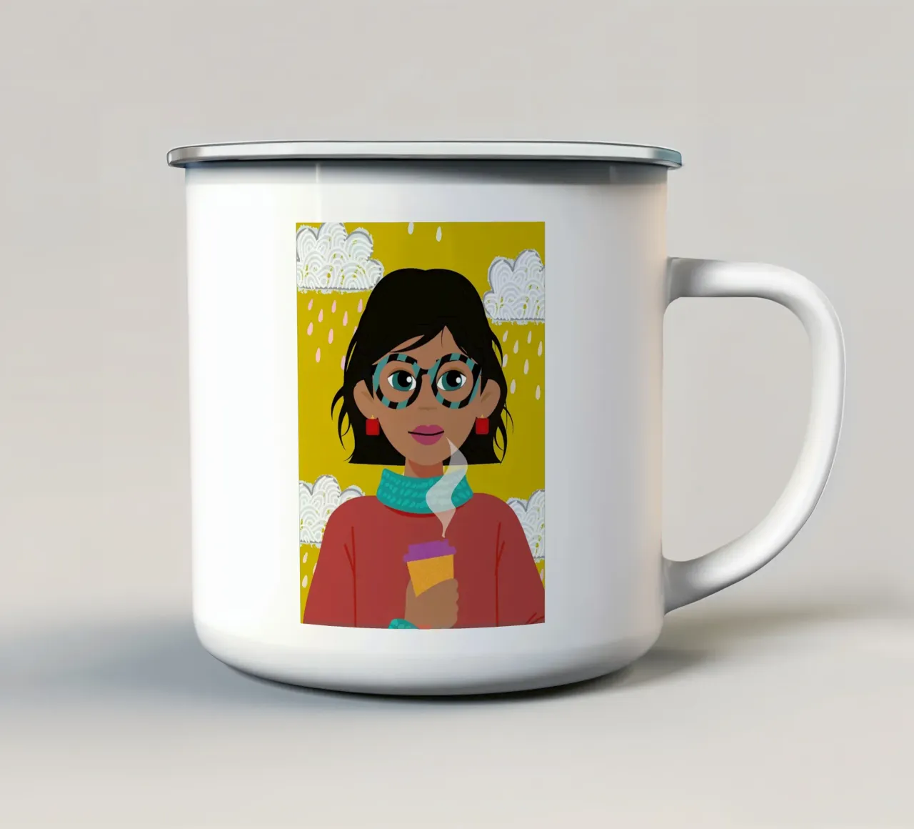 Valentina enamel mug by estelle