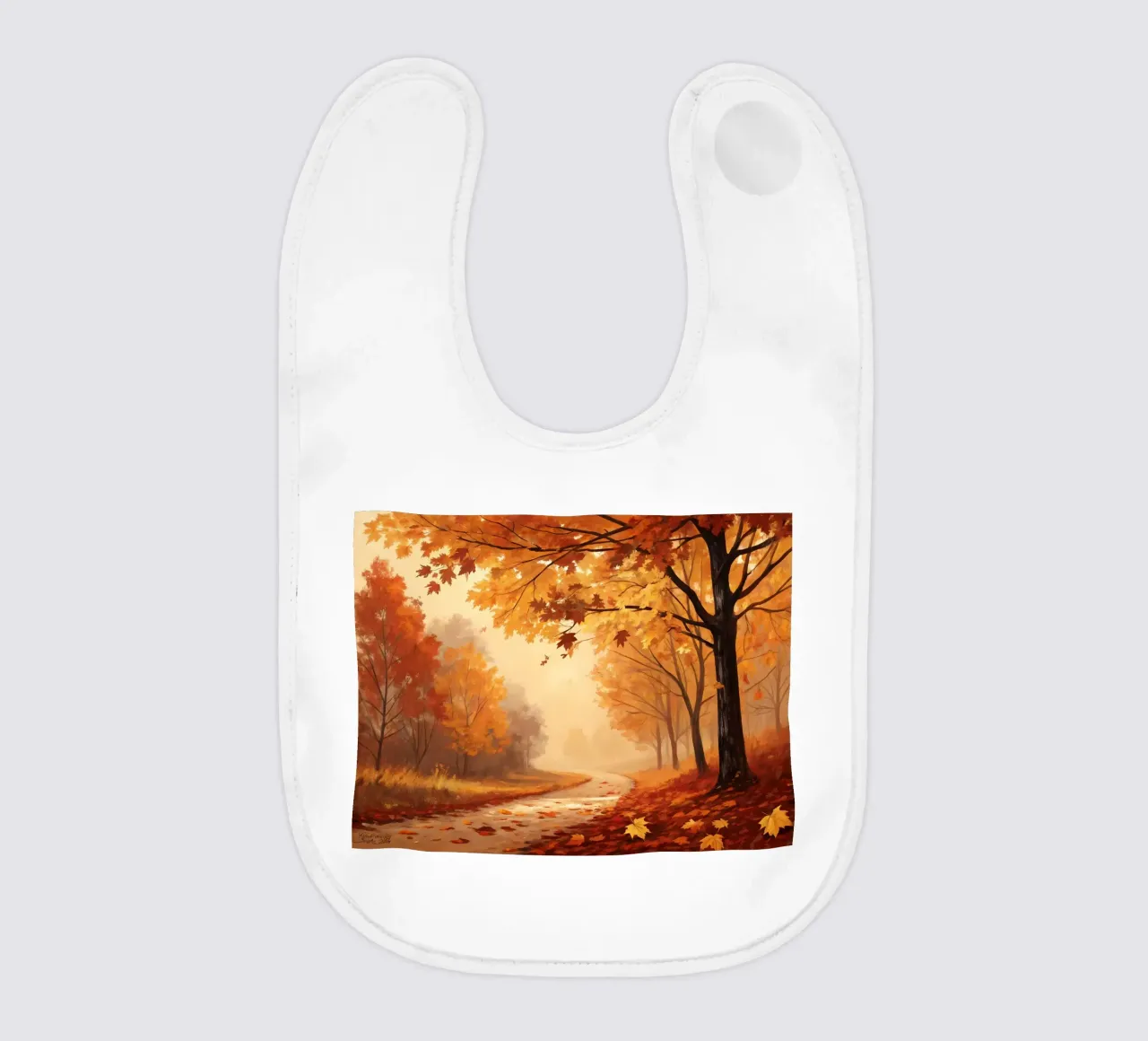 Le chemin d'or de l'automne bavoir de Artistic-shop