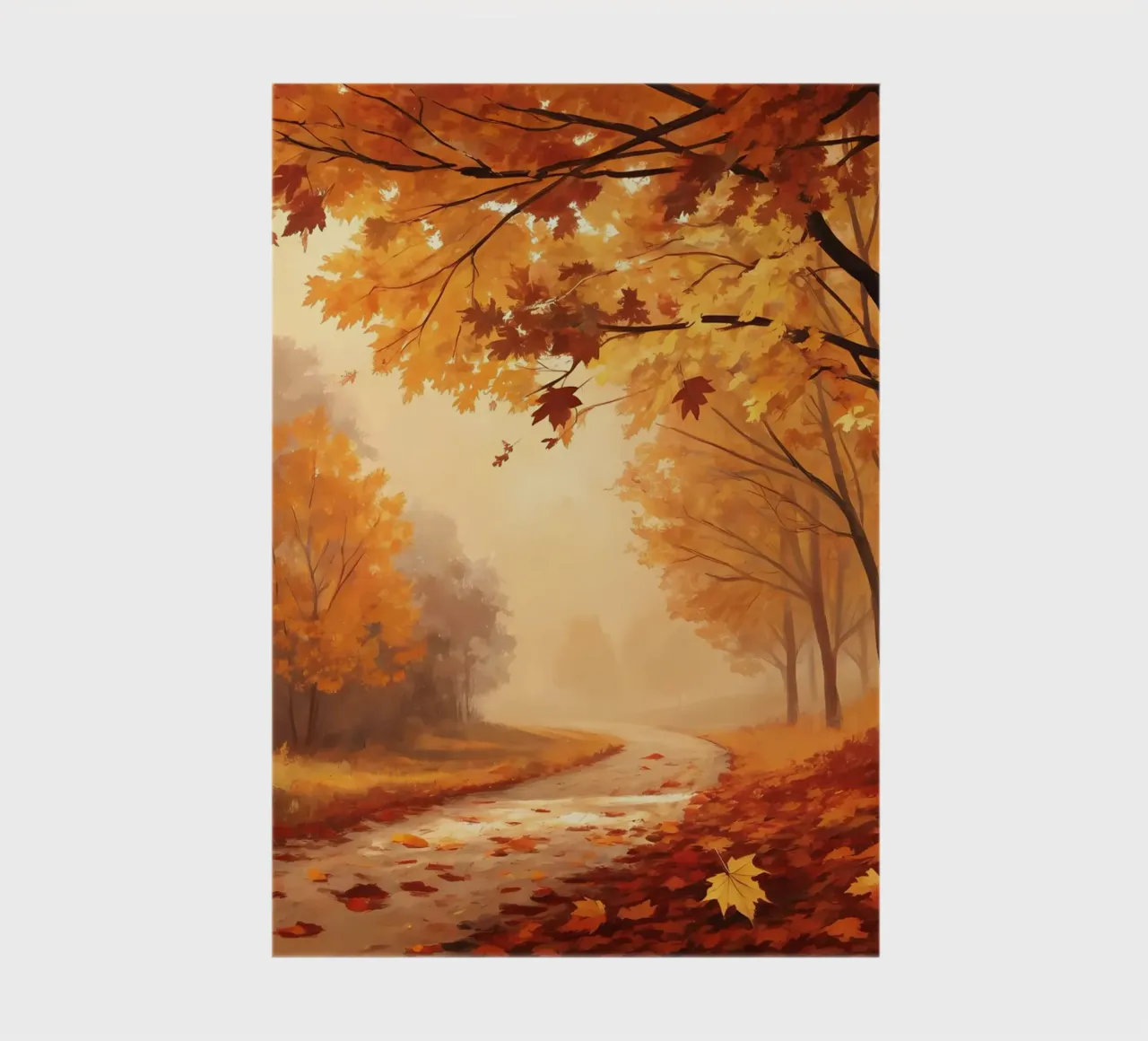 Golden Path of Autumn notebook by Artistic-shop