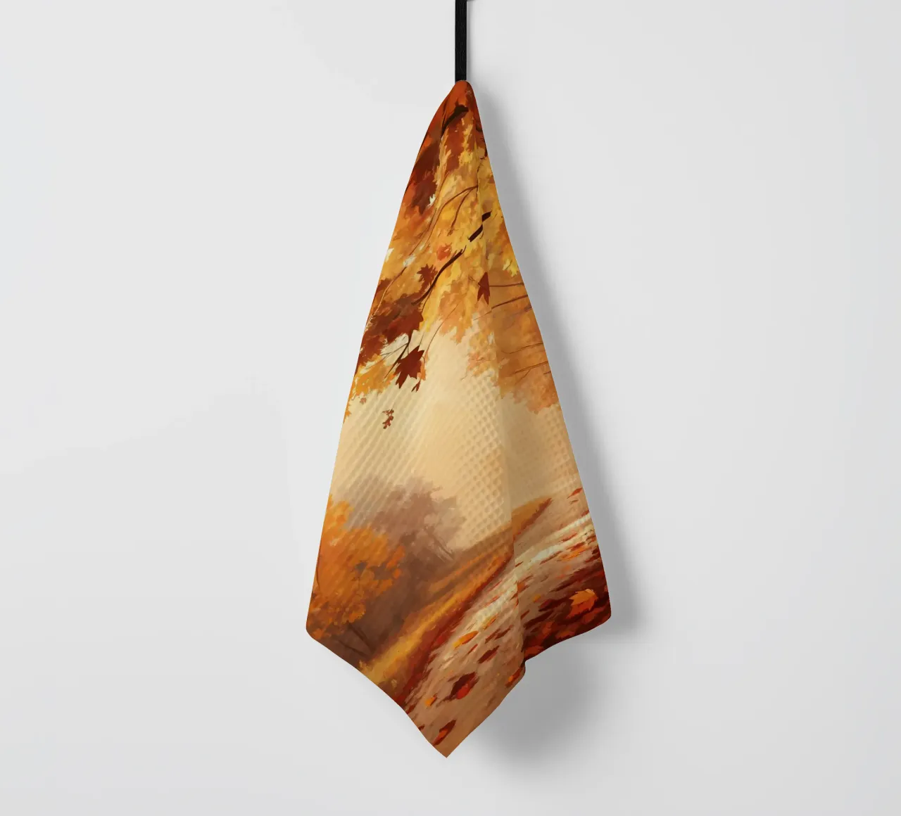 Le chemin d'or de l'automne torchon de Artistic-shop