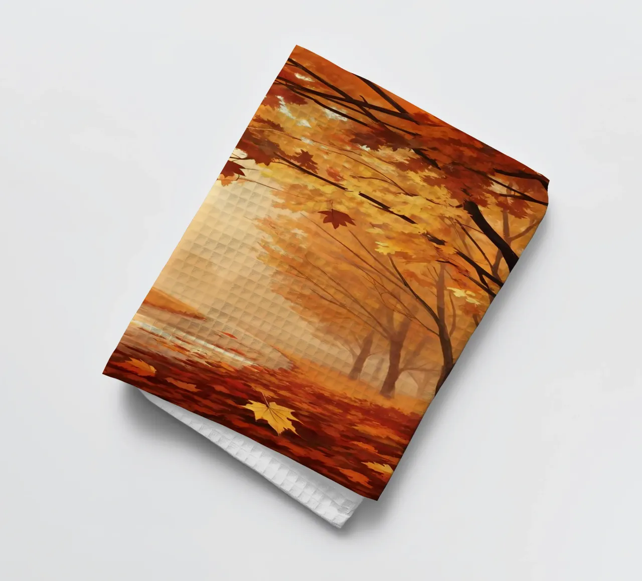 Le chemin d'or de l'automne torchon de Artistic-shop
