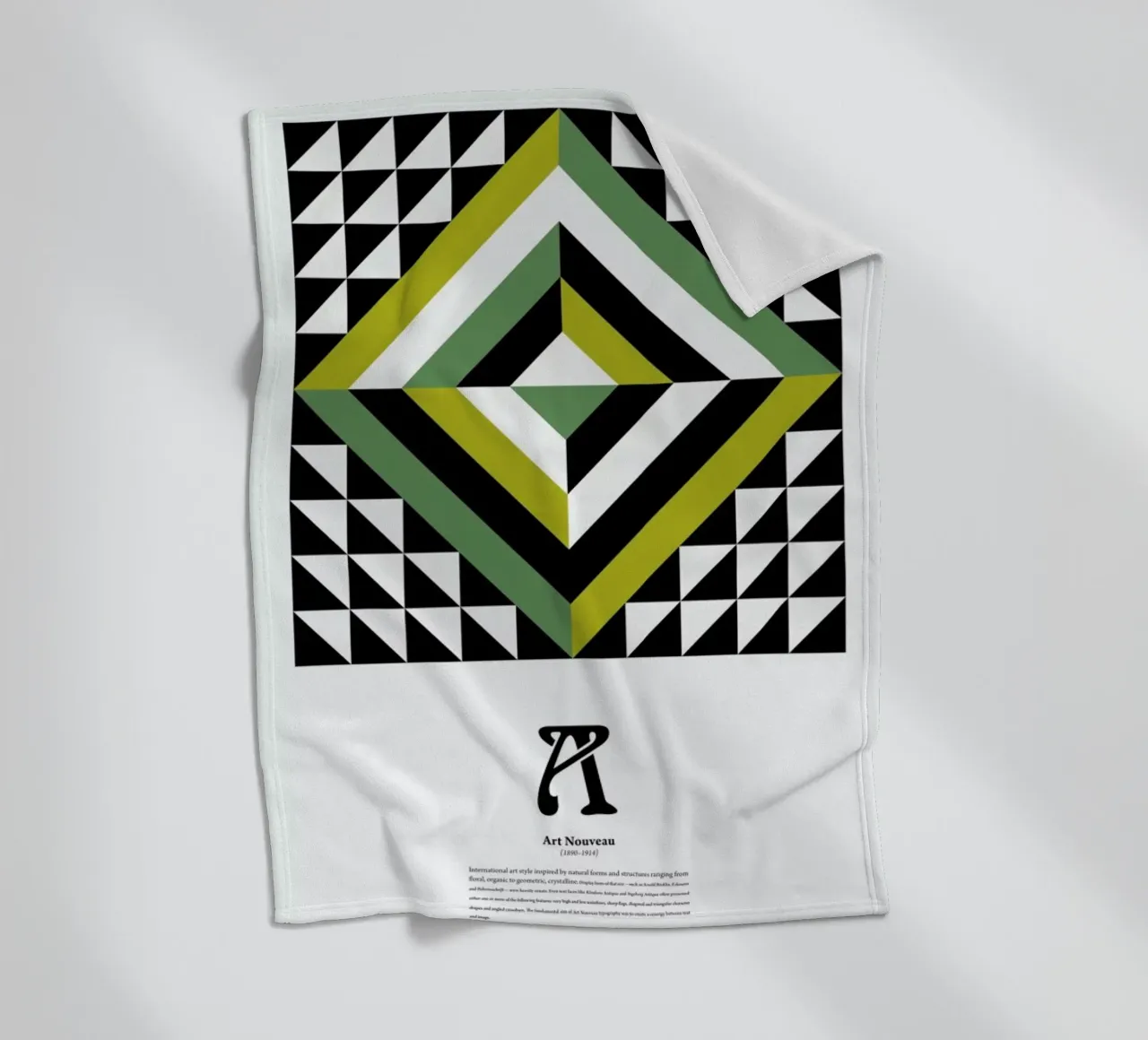 A - Art Nouveau coperta in pile da The True Type