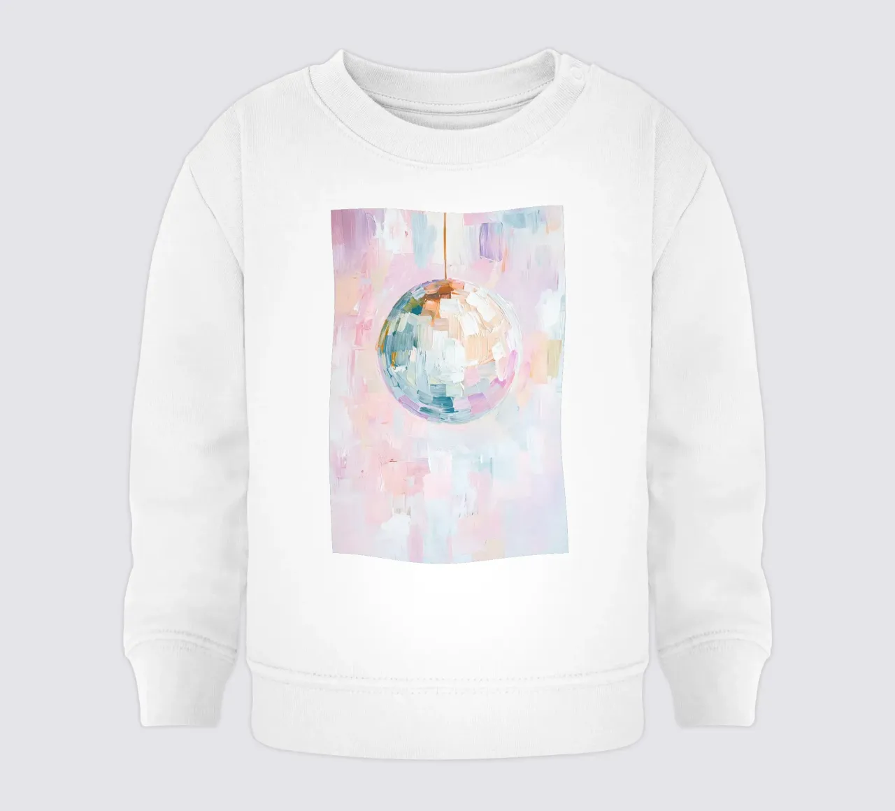 Boule de Disco Pastel, imprimé abstrait, décoration de chambre d'enfant pour filles sweat pour bébé de Little Lila