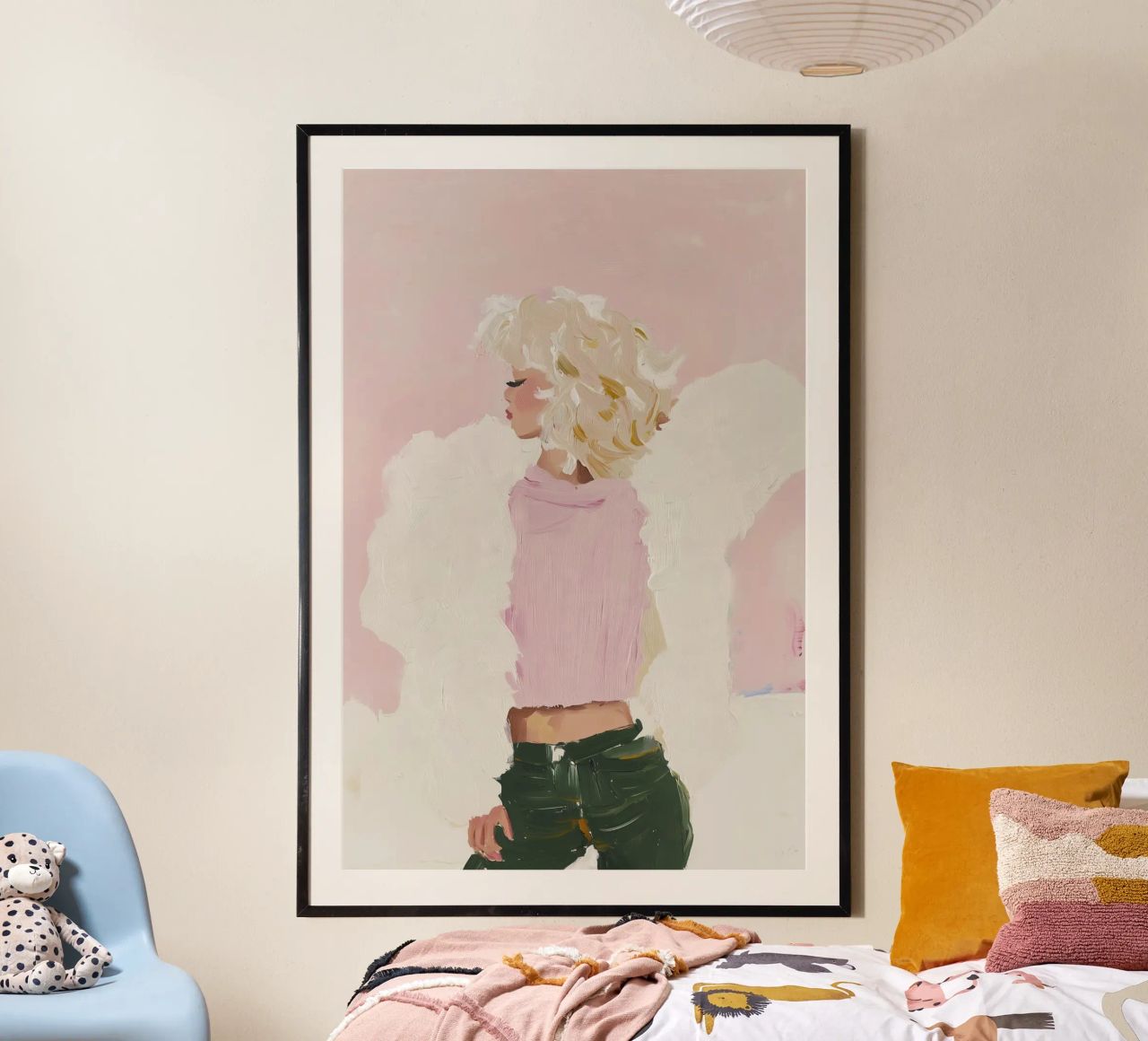 Abstrakte Frau Poster, Zeitgenössische Moderne Wandkunst Poster von Little Lila