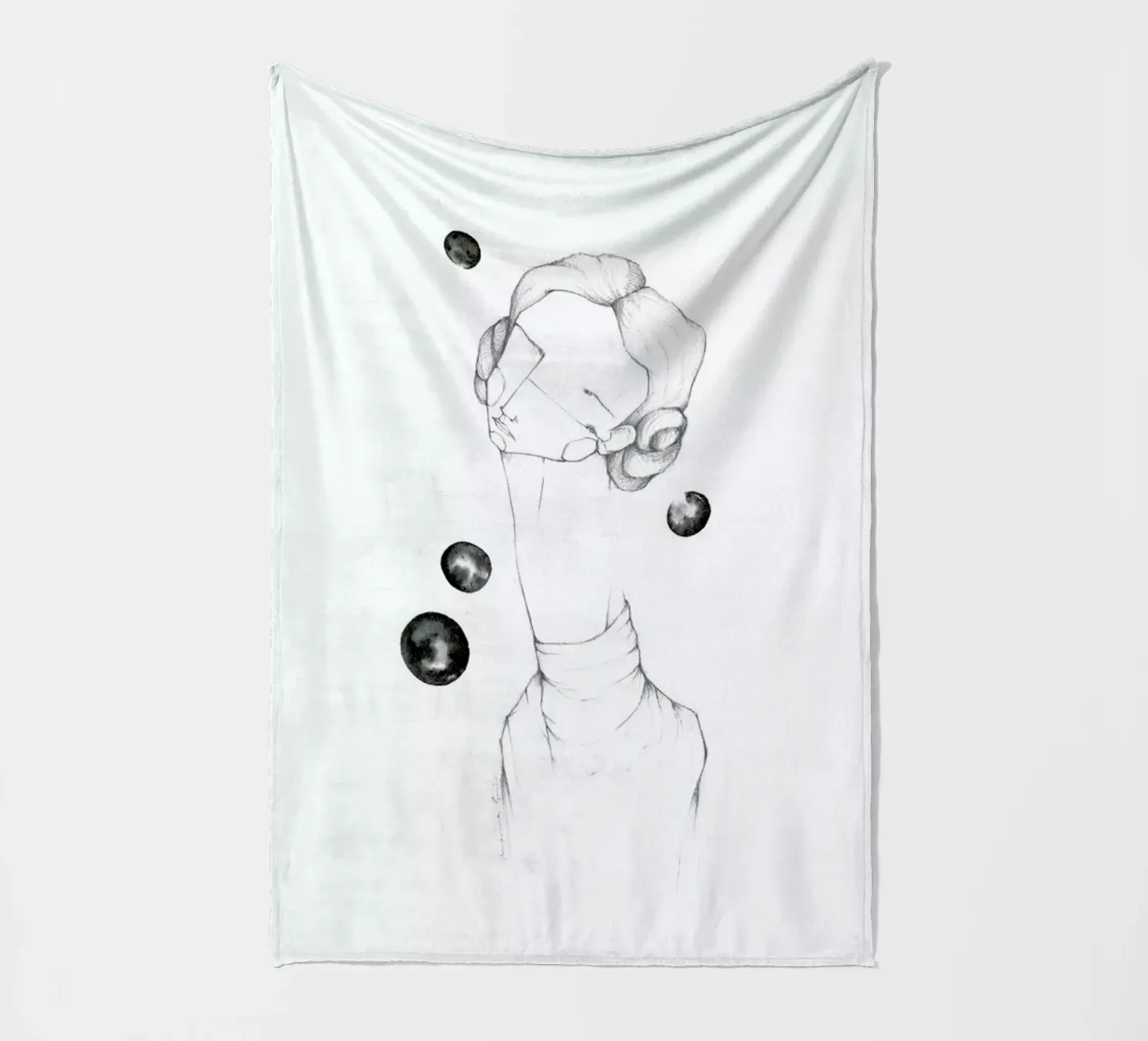 Leia Fleecedecke von Marina Guiu