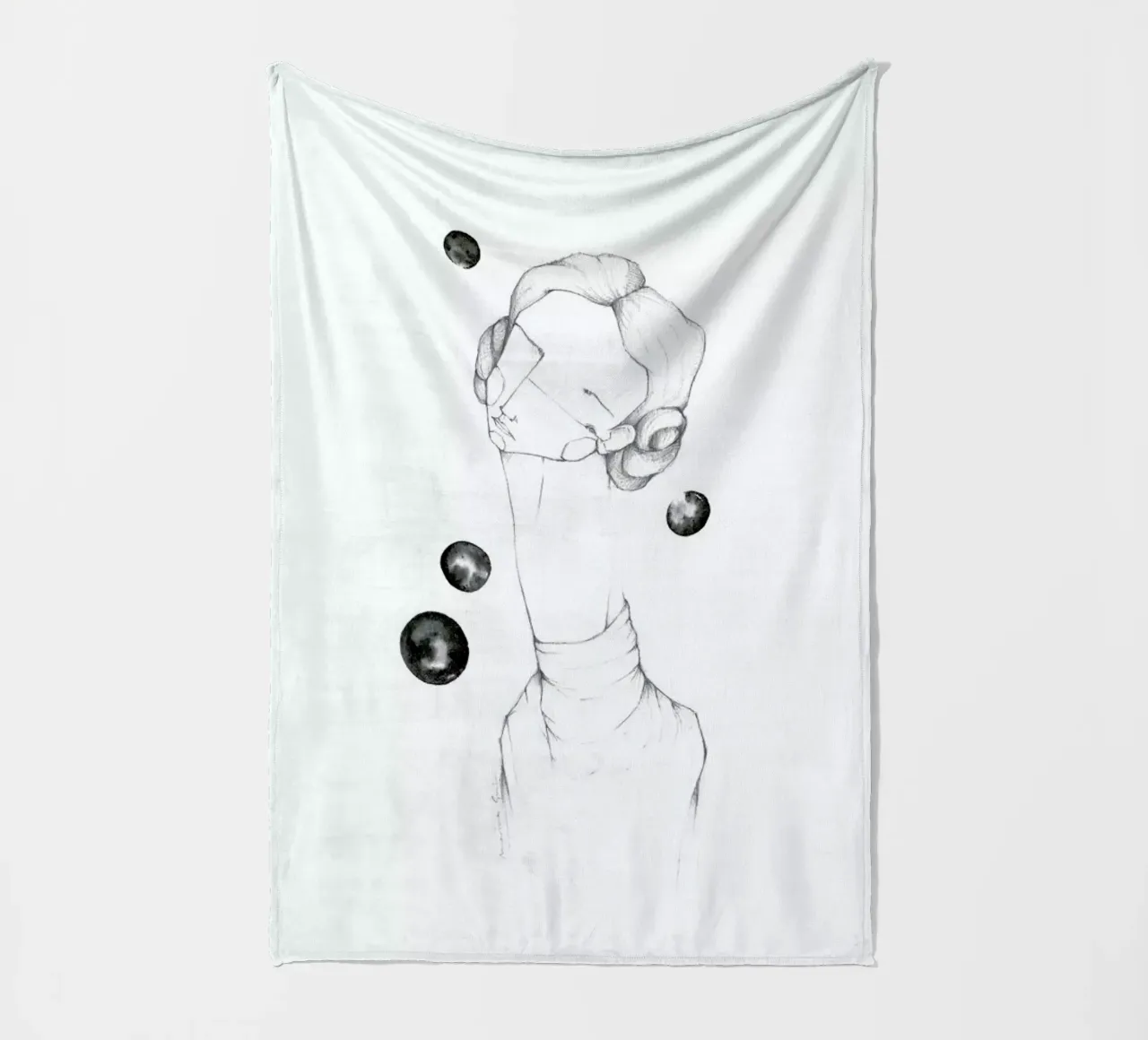 Leia Fleecedecke von Marina Guiu