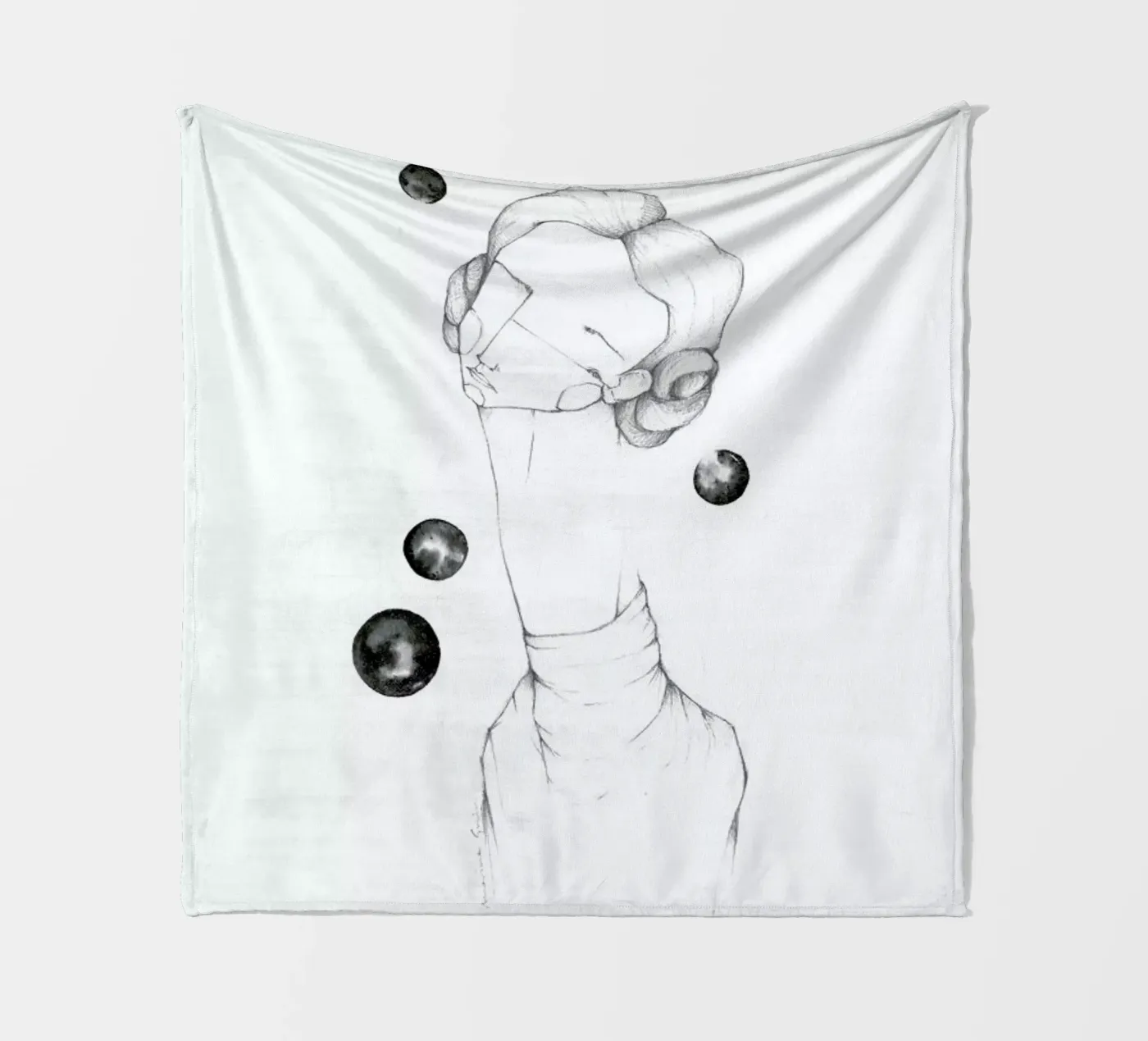 Leia Fleecedecke von Marina Guiu