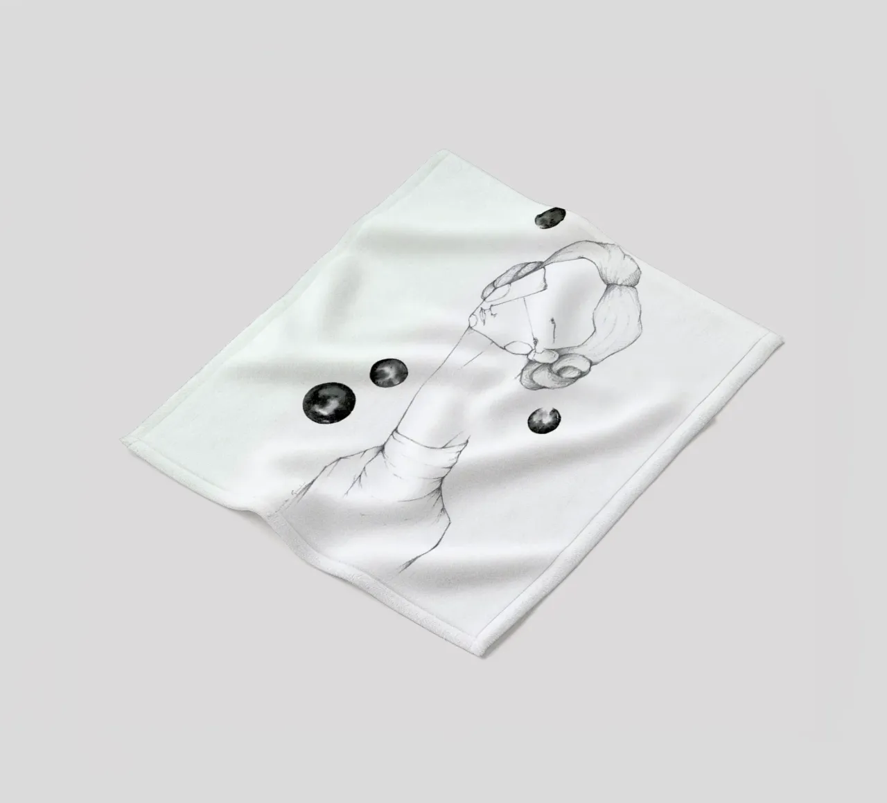 Leia Fleecedecke von Marina Guiu