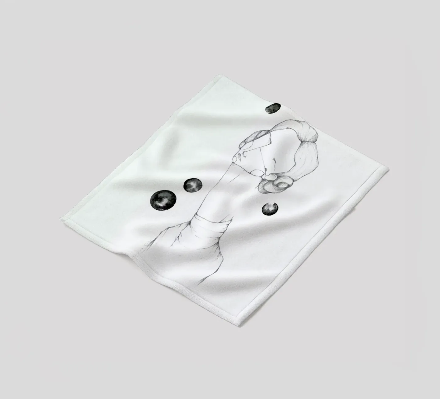 Leia Fleecedecke von Marina Guiu