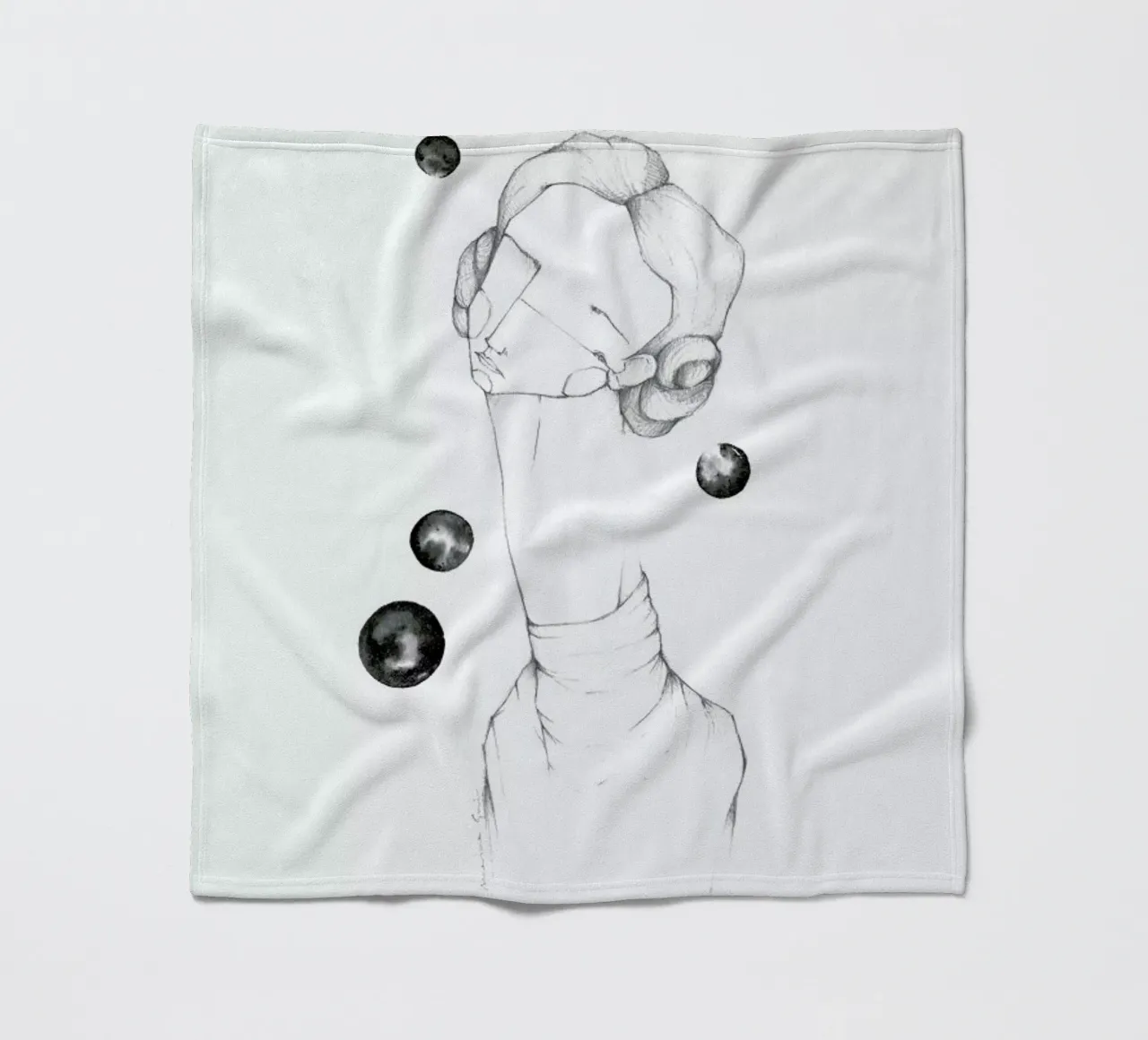 Leia Fleecedecke von Marina Guiu