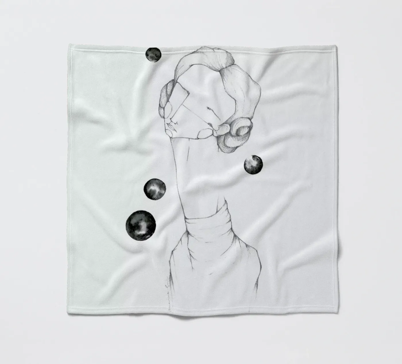 Leia Fleecedecke von Marina Guiu