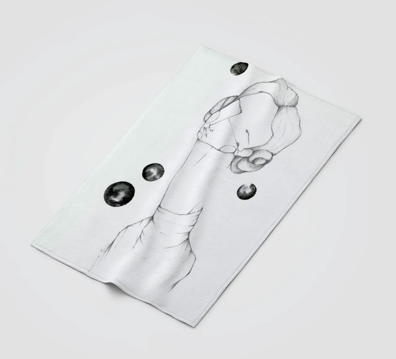 Leia Fleecedecke von Marina Guiu