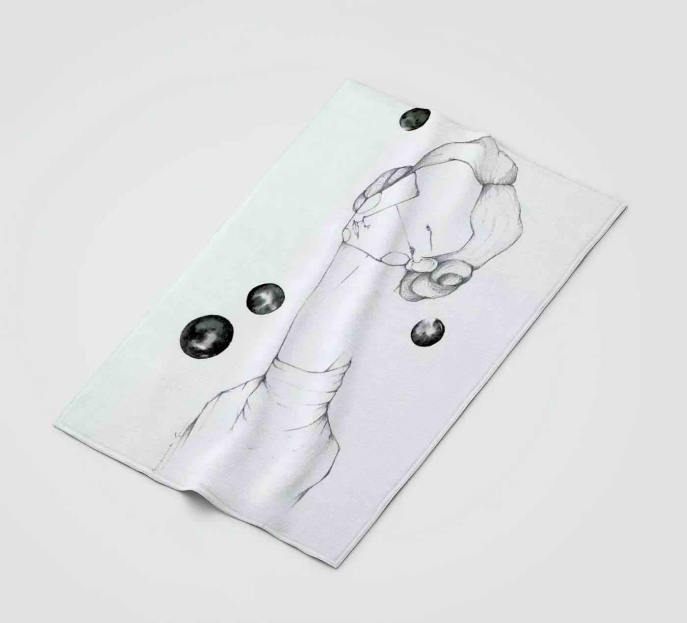 Leia Fleecedecke von Marina Guiu