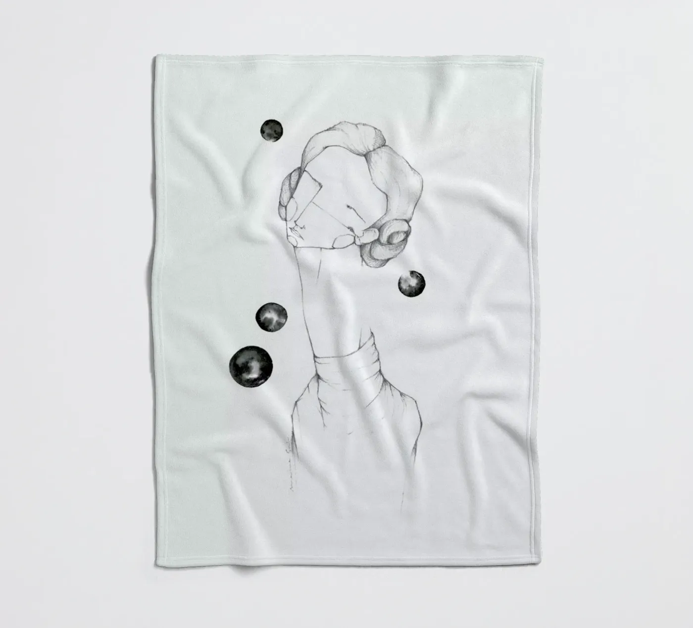 Leia Fleecedecke von Marina Guiu