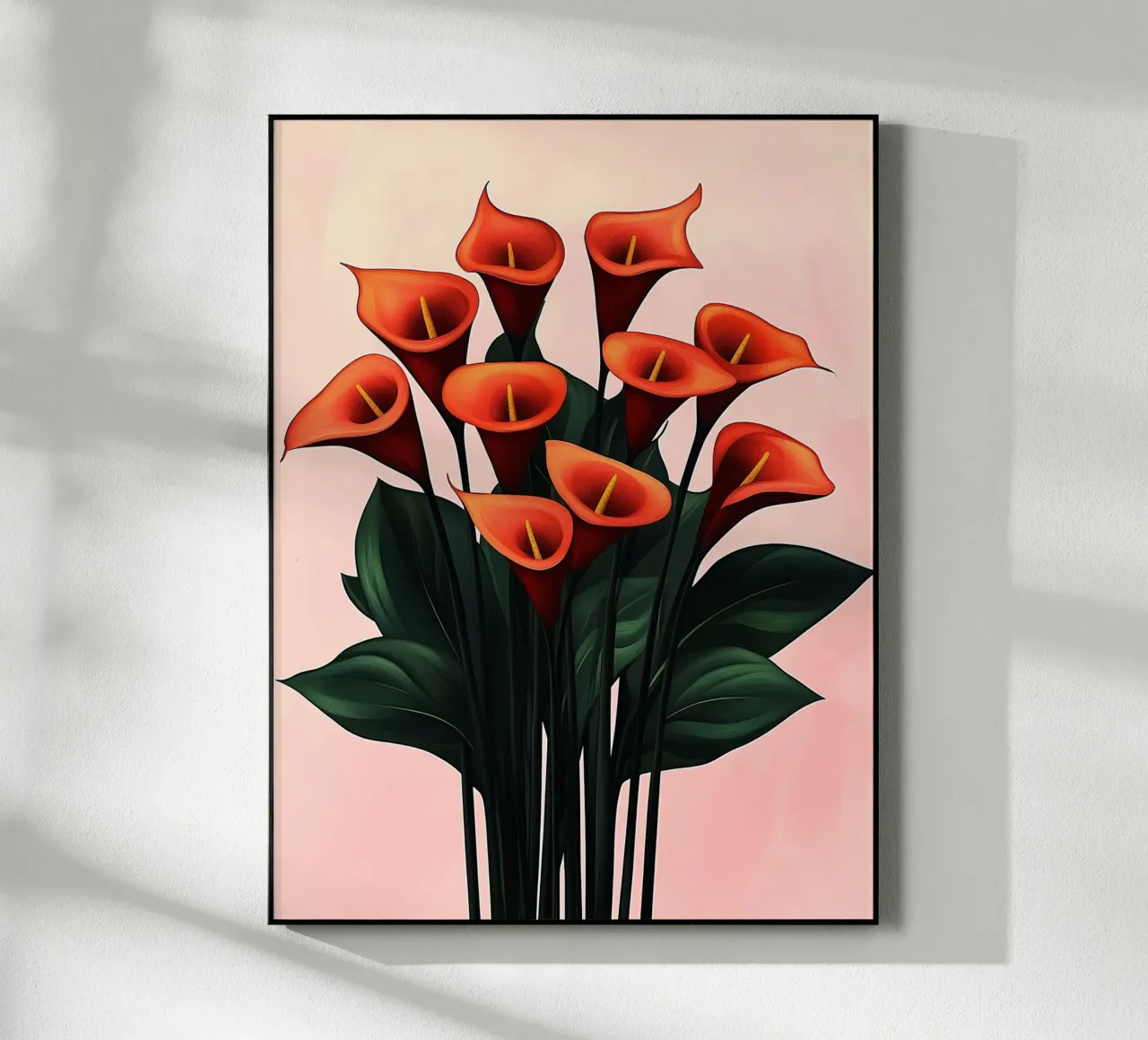 Callas rossi eleganti plexiglass da Flora & Horizon