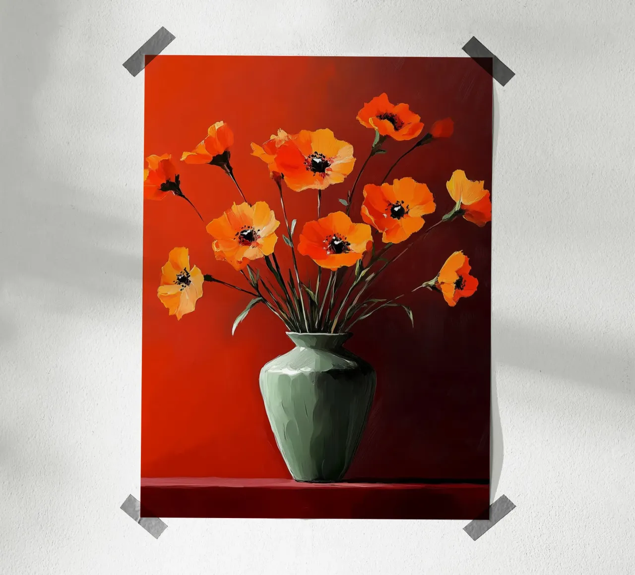 Mazzo di papaveri carta hahnemühle da Flora & Horizon