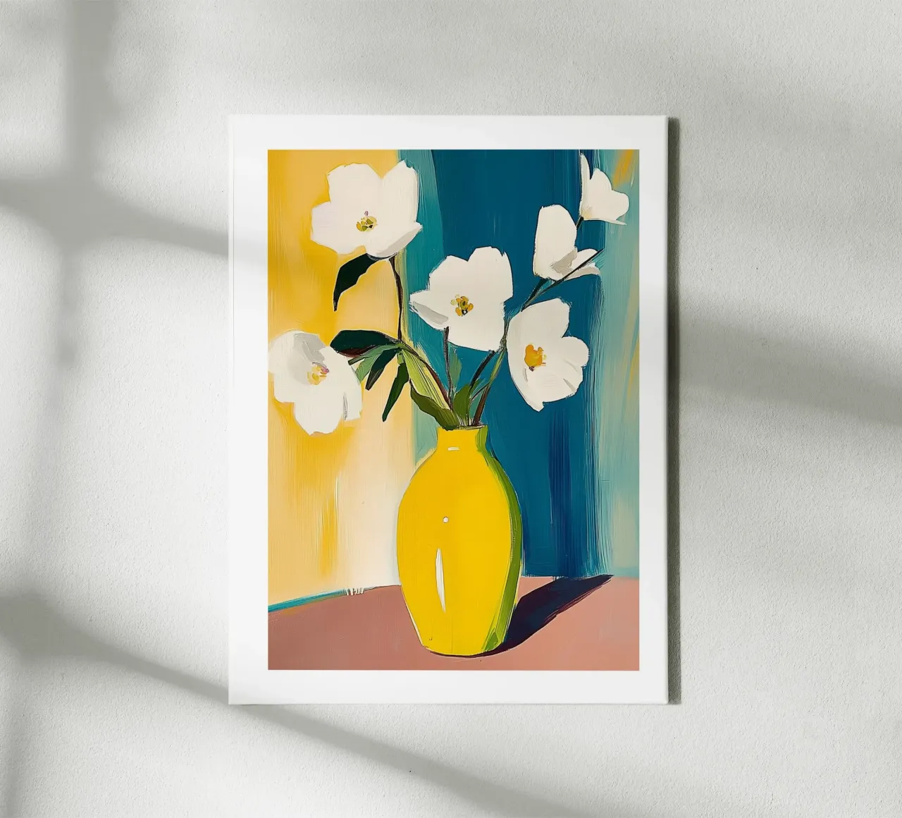 Luminous Bouquet canvas with Floater frame by Flora & Horizon