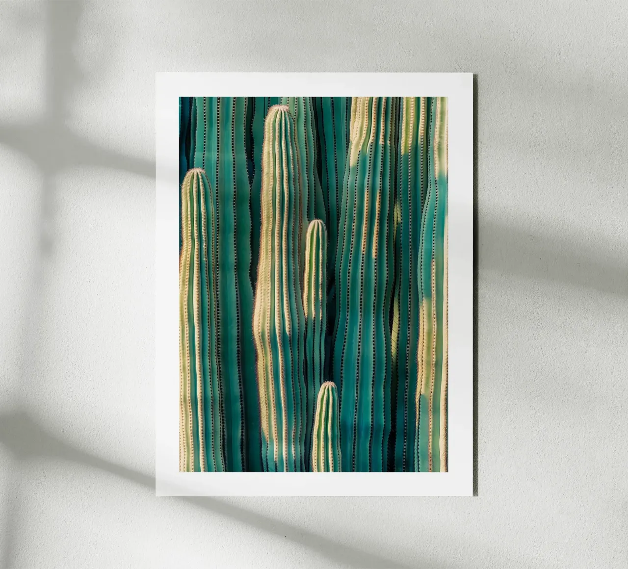Foresta di cactus alluminio dibond da Flora & Horizon