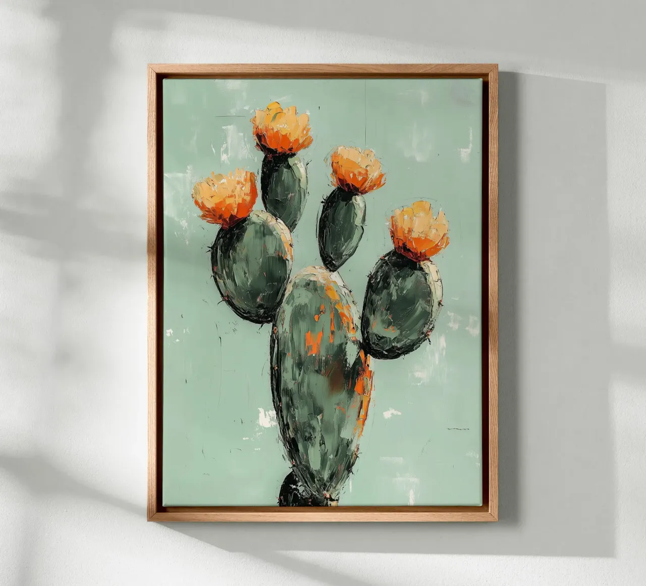 Cactus in fiore tela da Flora & Horizon
