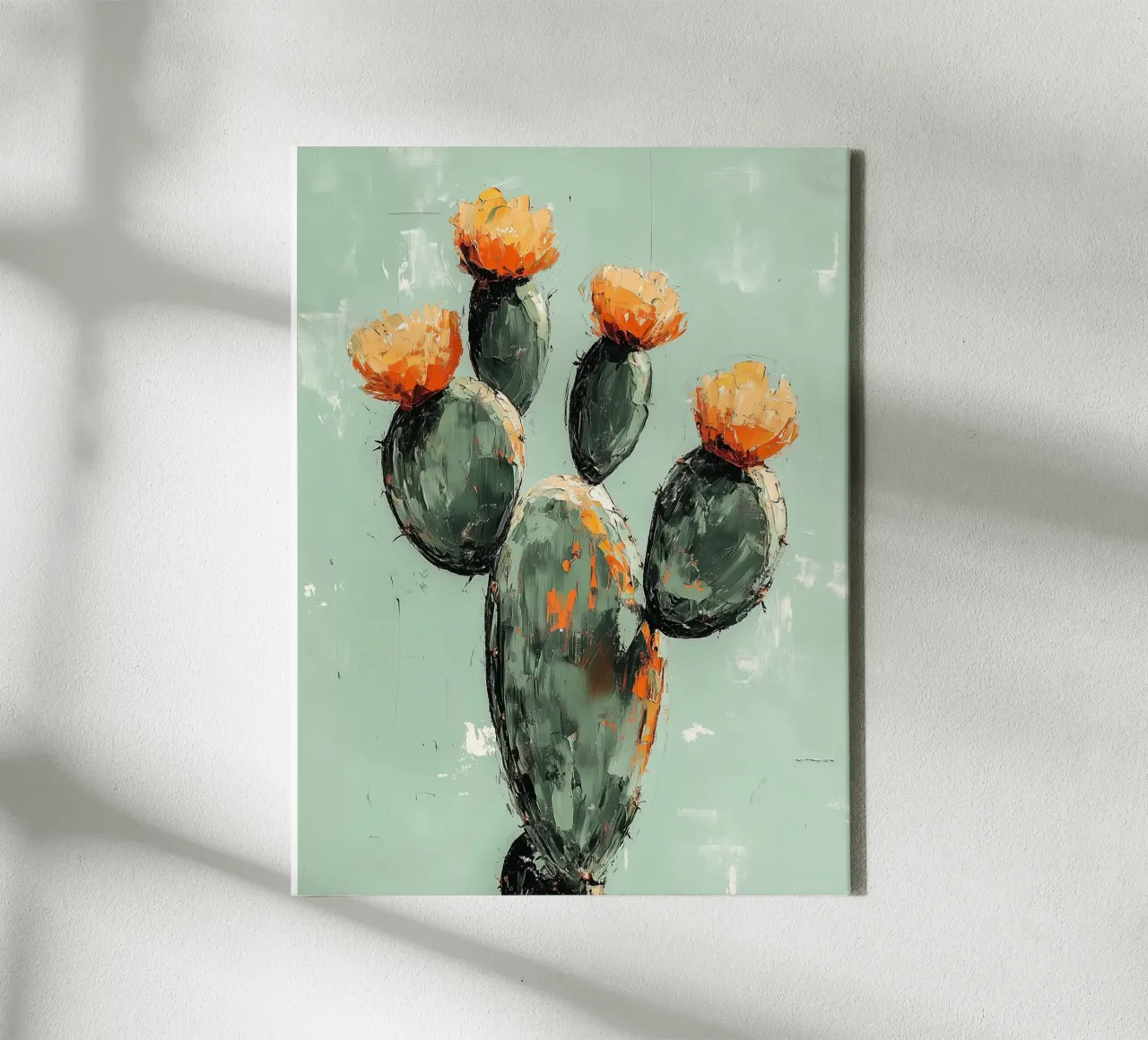 Cactus in fiore tela da Flora & Horizon