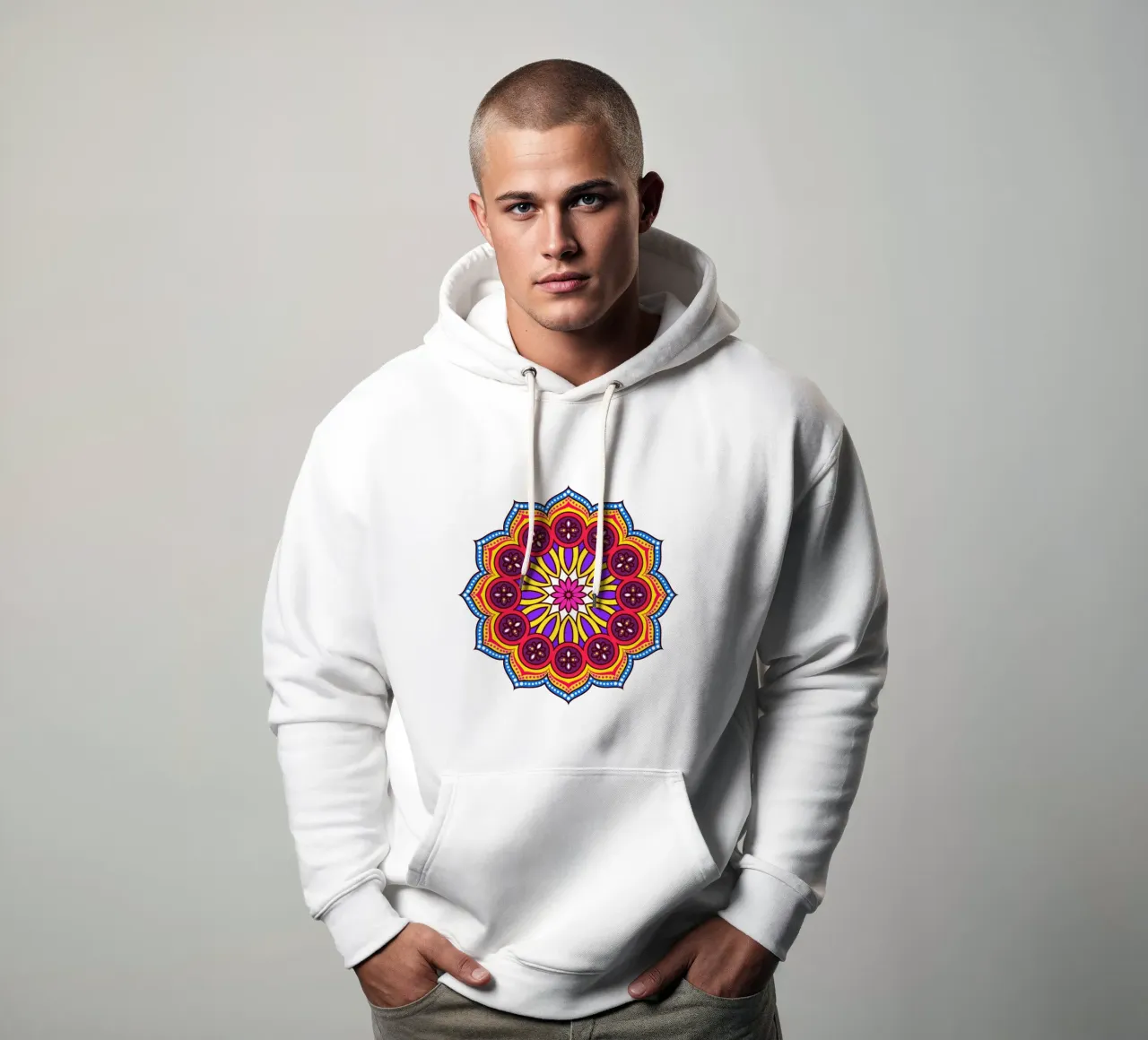 Mandala etnico felpa con cappuccio da Spiritual Touch
