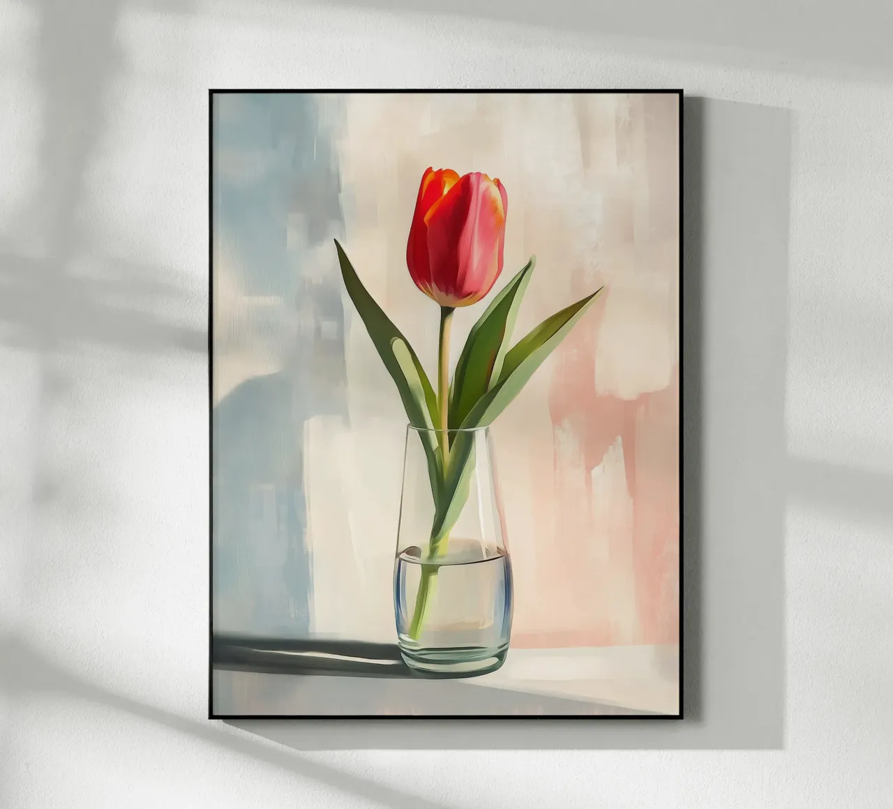 Solitaire tulp acryl van Flora & Horizon