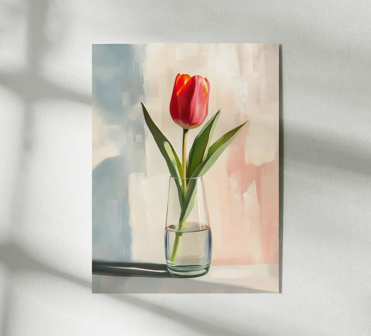 Solitaire tulp acryl van Flora & Horizon