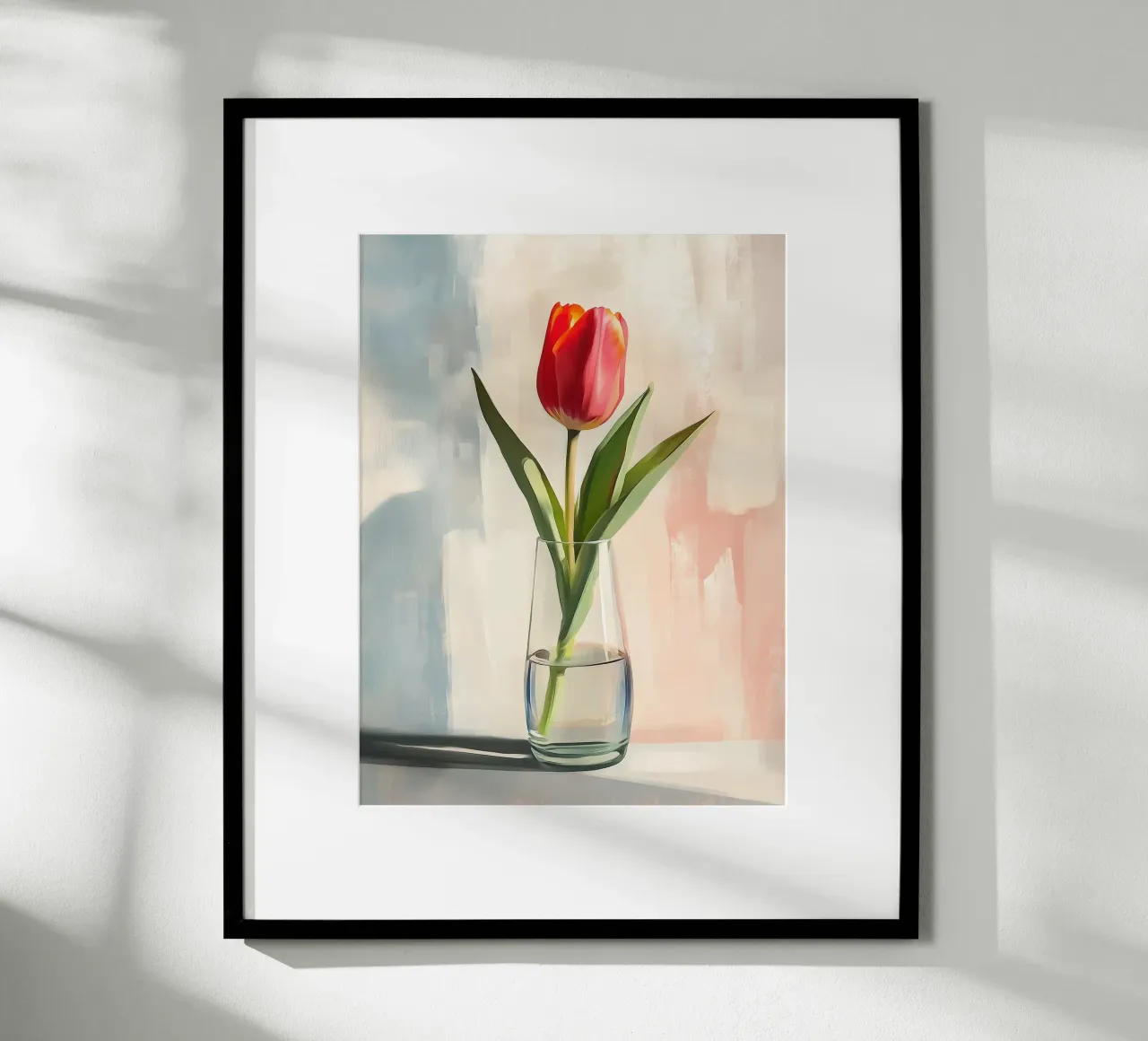 Solitaire tulp poster van Flora & Horizon