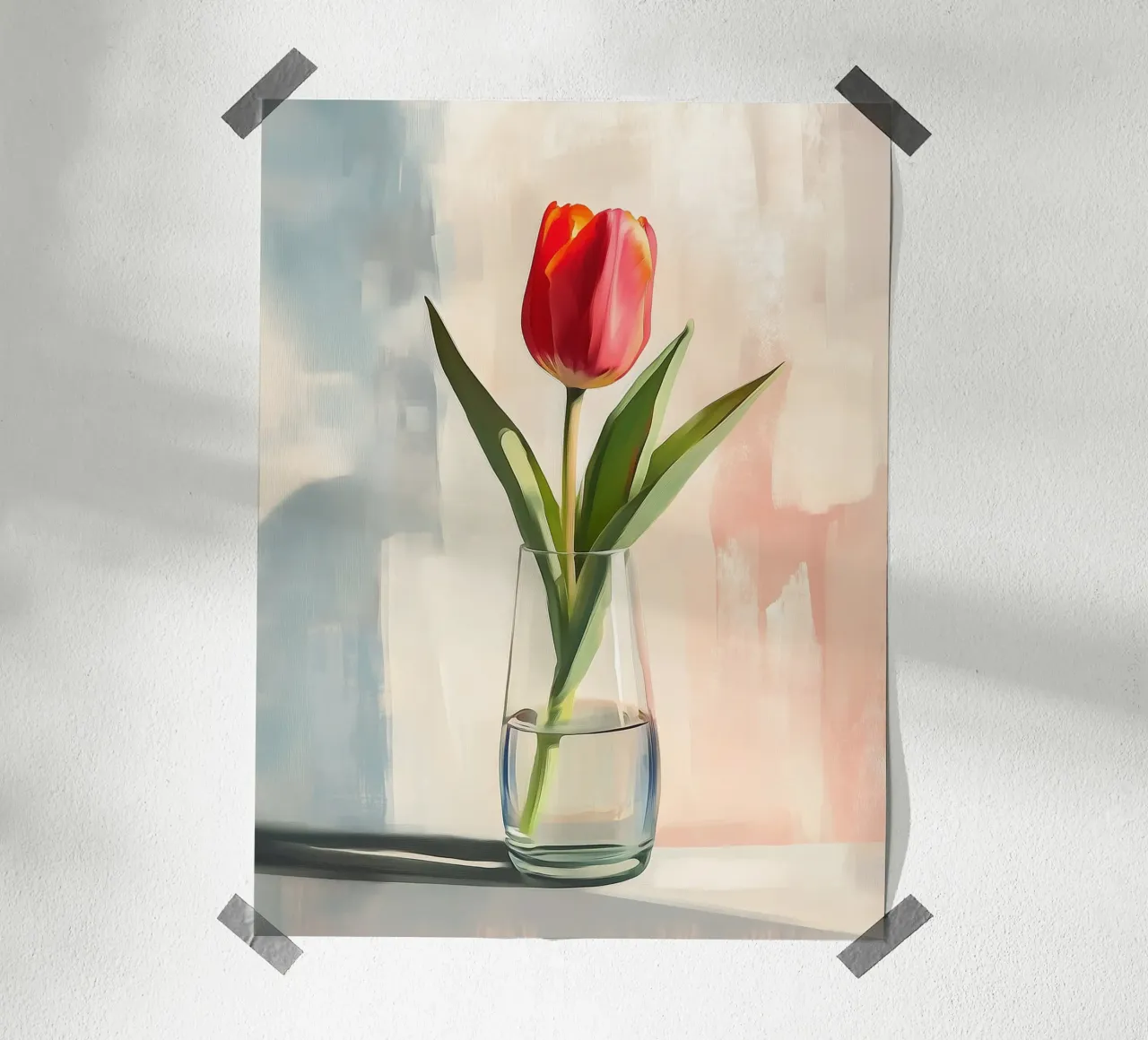 Solitaire tulp poster van Flora & Horizon