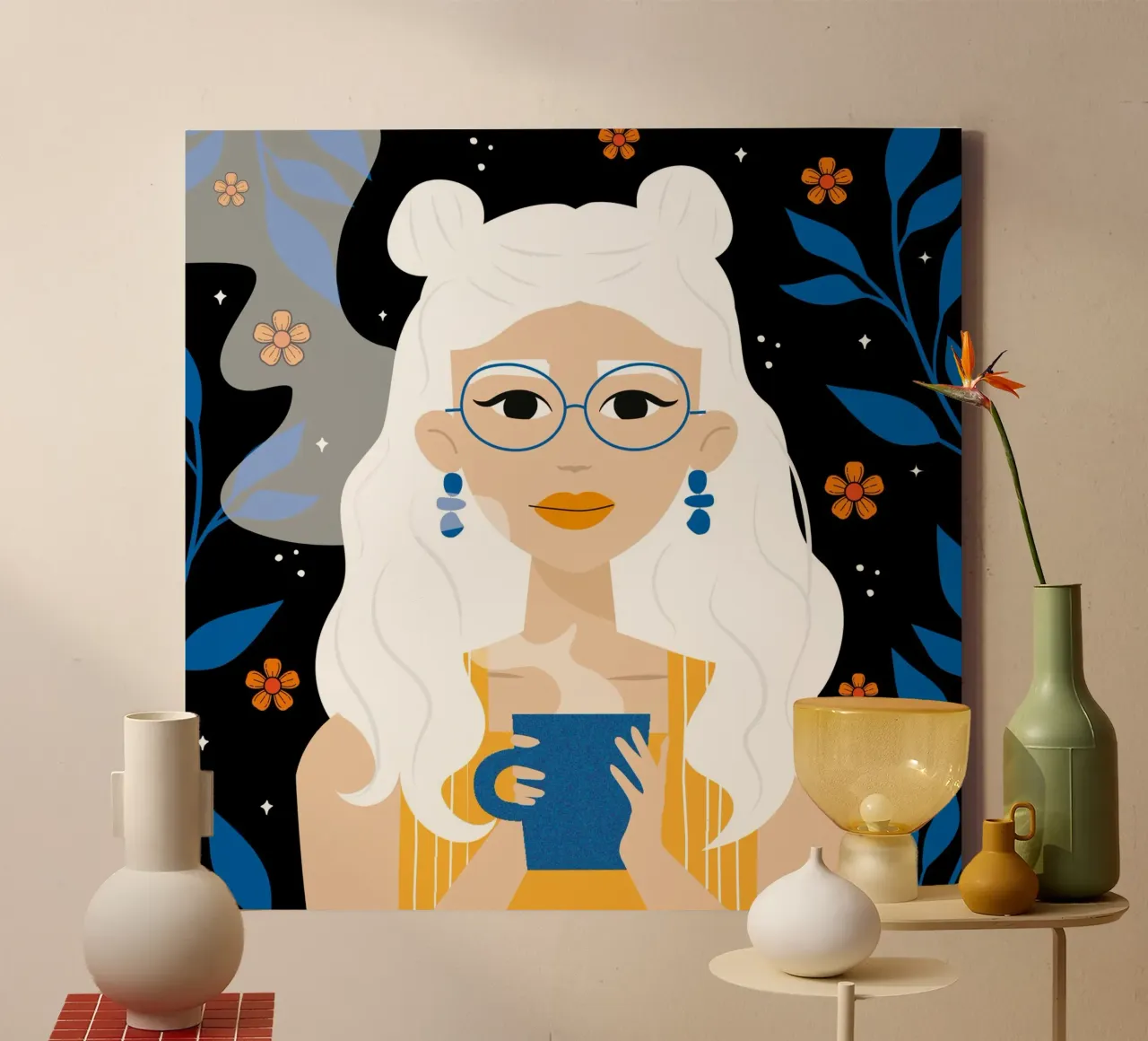 Luana canvas met Baklijst van estelle