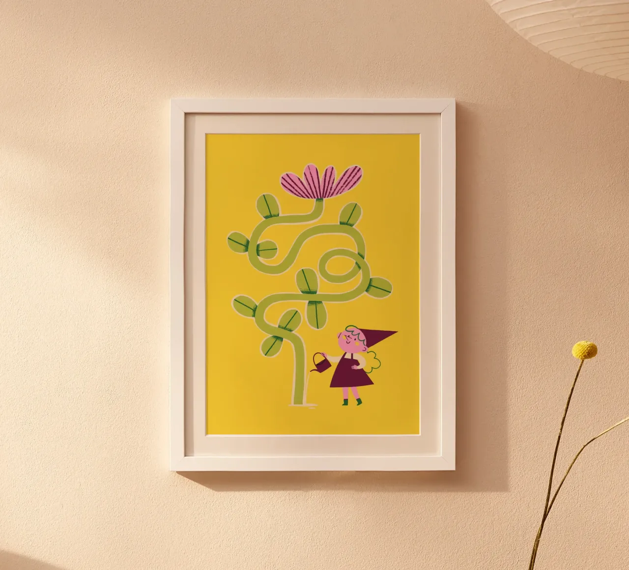Blumen gießen im Garten poster da JillGori