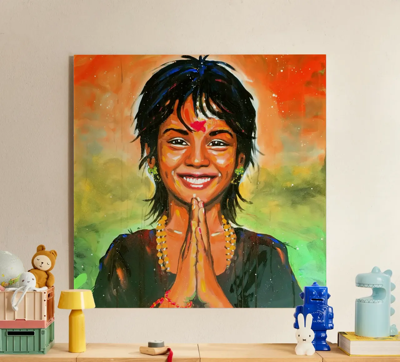 Namasté plexiglass da Happy 😃 Art 🎨 by Christine Schnoell