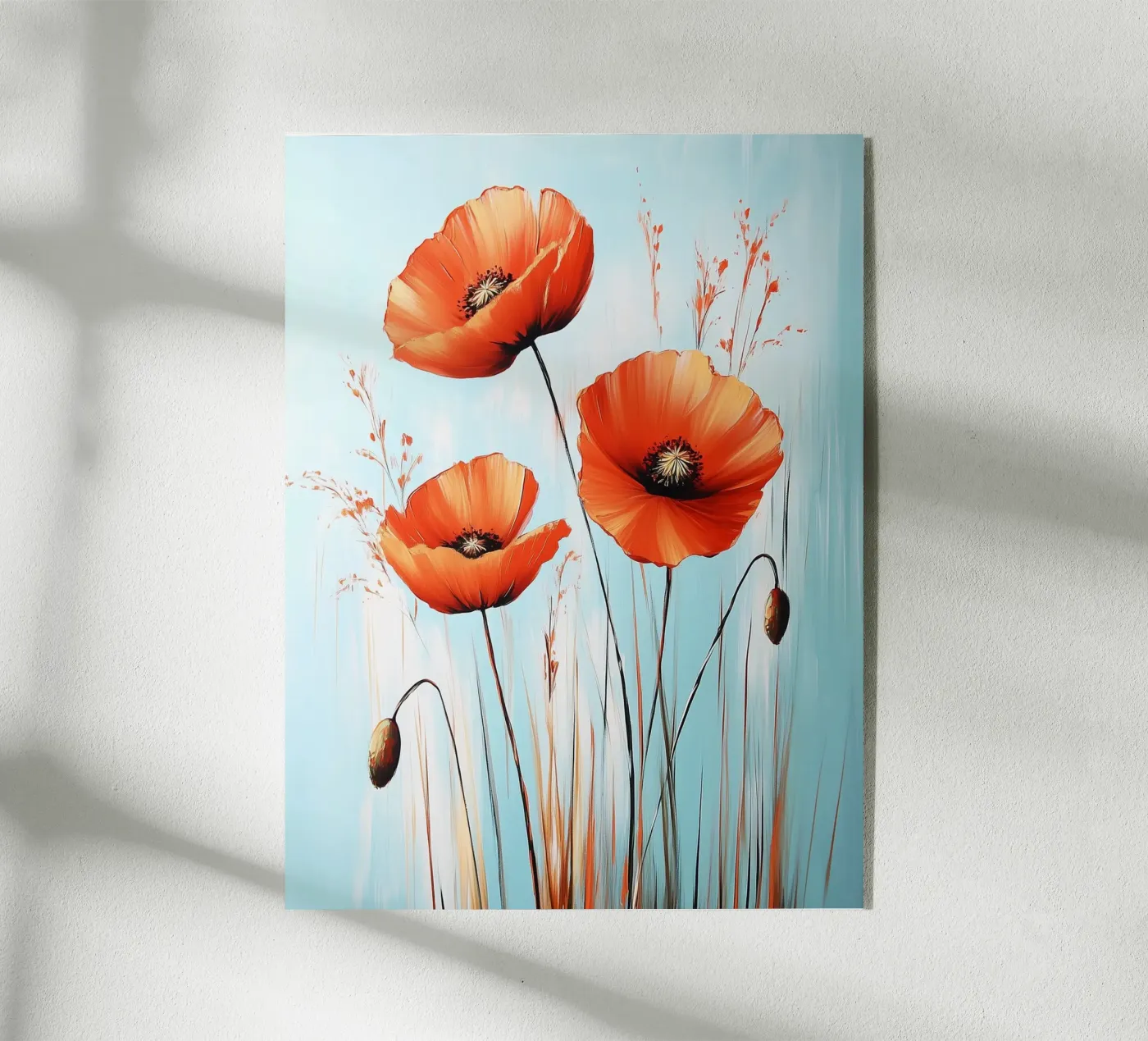 Coquelicots plexiglas de Flora & Horizon