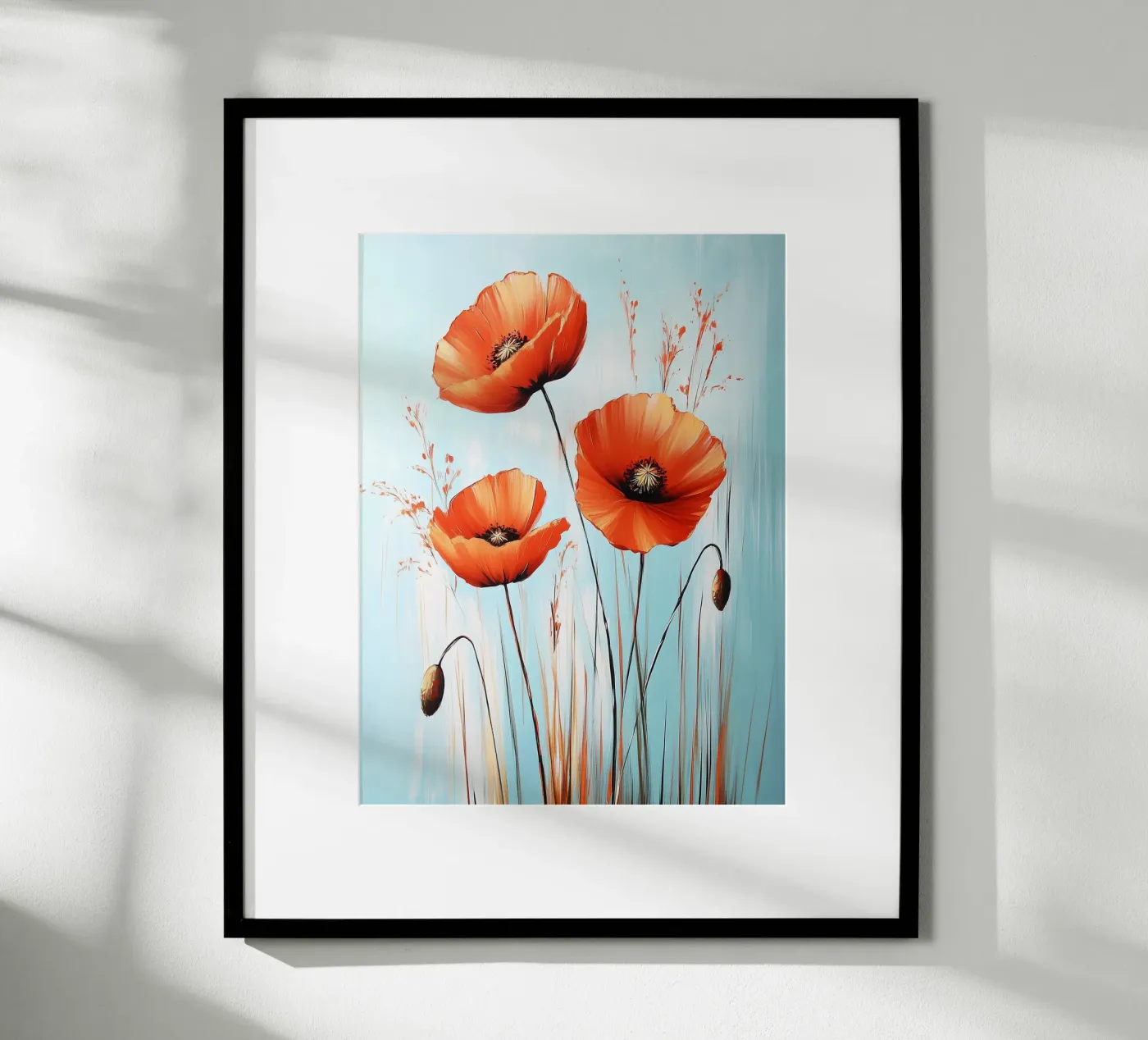 Mohnblumen Poster von Flora & Horizon