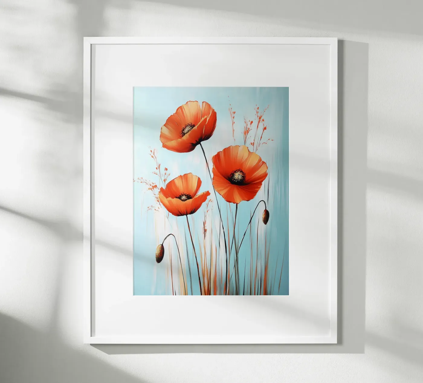 Mohnblumen Poster von Flora & Horizon