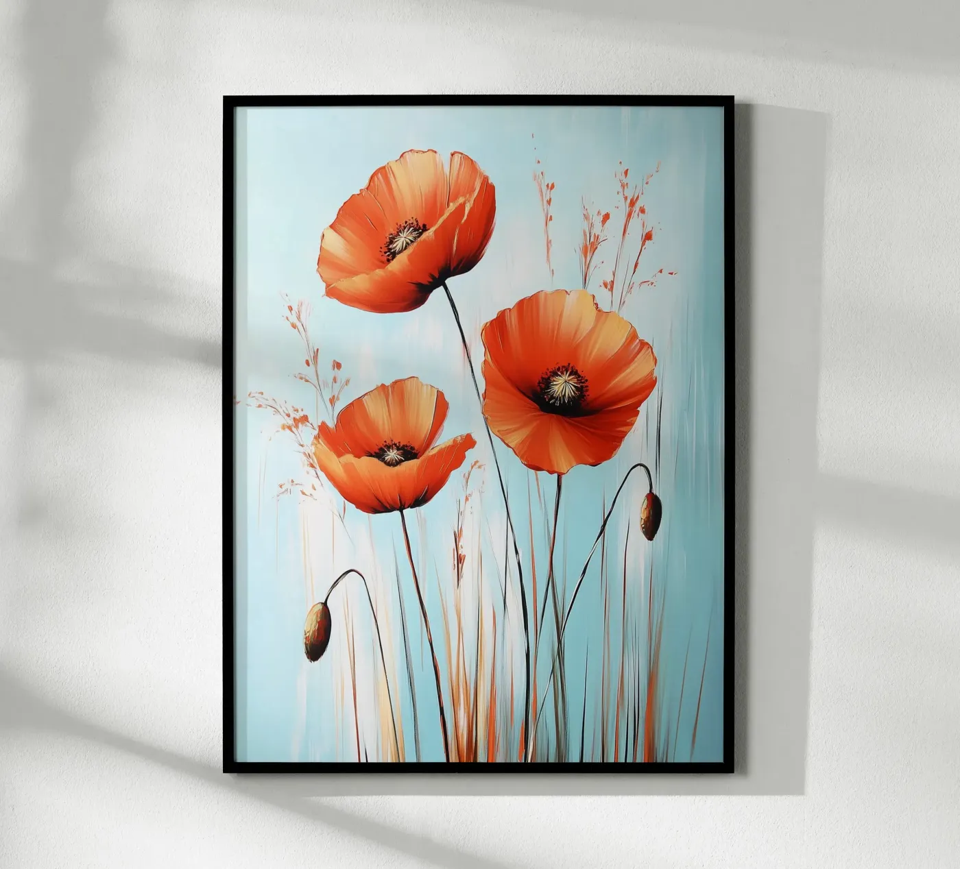 Mohnblumen Poster von Flora & Horizon