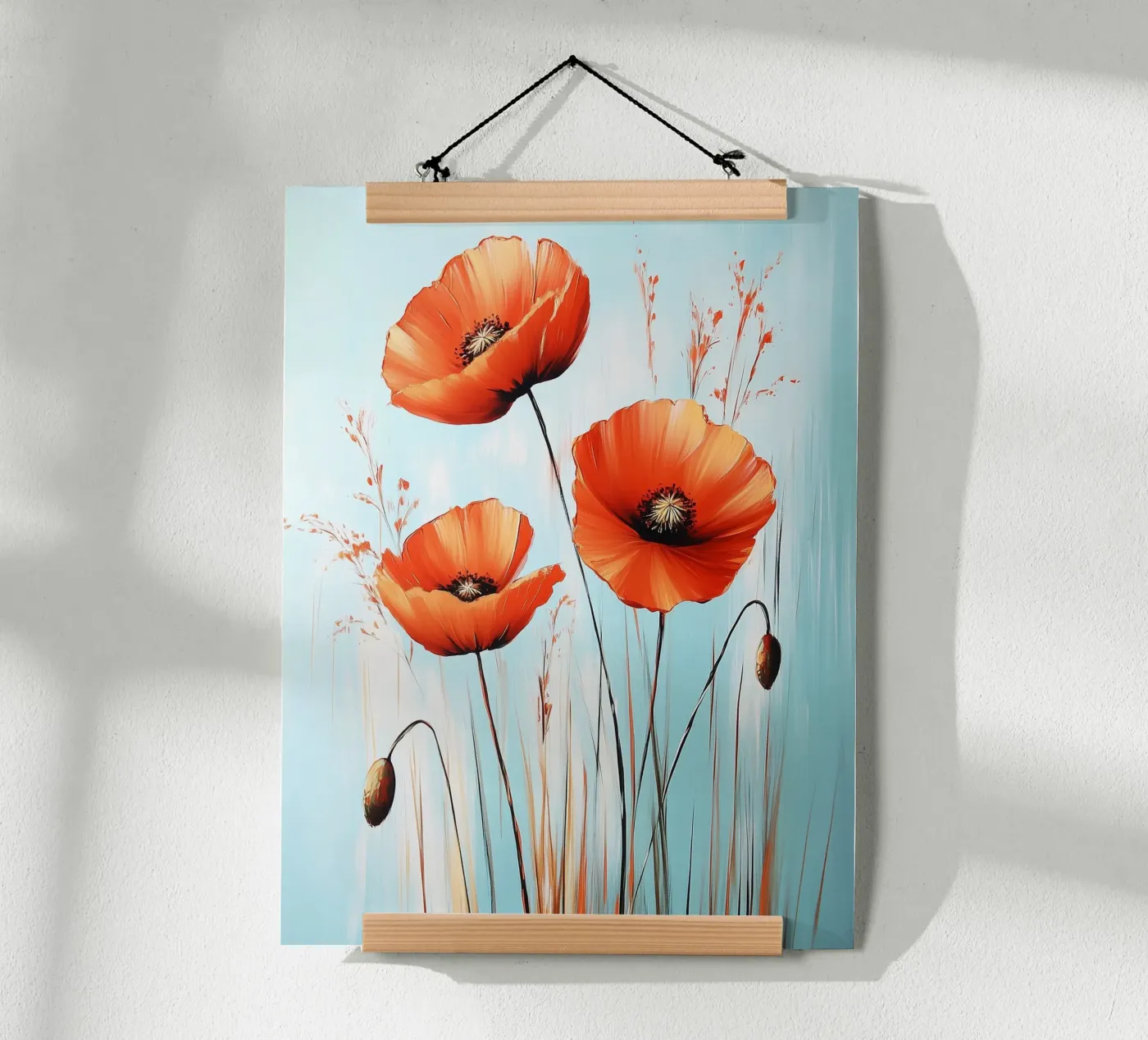 Mohnblumen Poster von Flora & Horizon