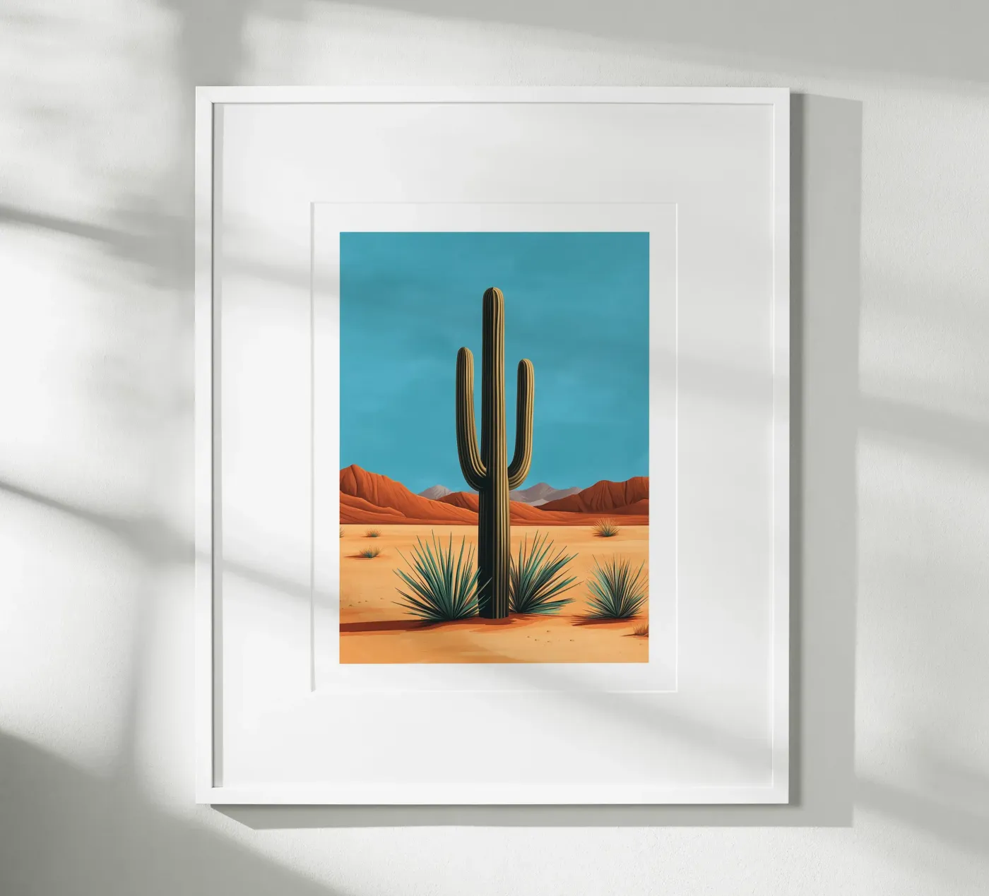 Desert cactus poster by Flora & Horizon